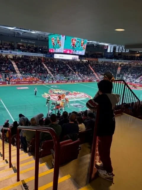 The Ironheads were in the Den on Saturday night!

Our teammates showed up and showed out in our Ironheads red, black and white. We met Alfie, cheered for Coach Dylan (even if he is on the Bandits) and celebrated the Firewolves win!

We can&rsquo;t wa