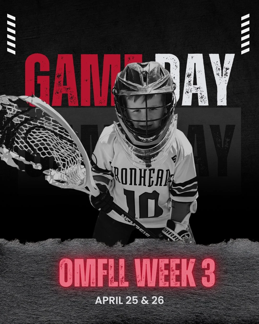 OMFLL week 3 now loading!

U9s are in Brampton and everyone else is HOME

Bring the Ironheads spirit and head to the field in your Red, Black &amp; White!