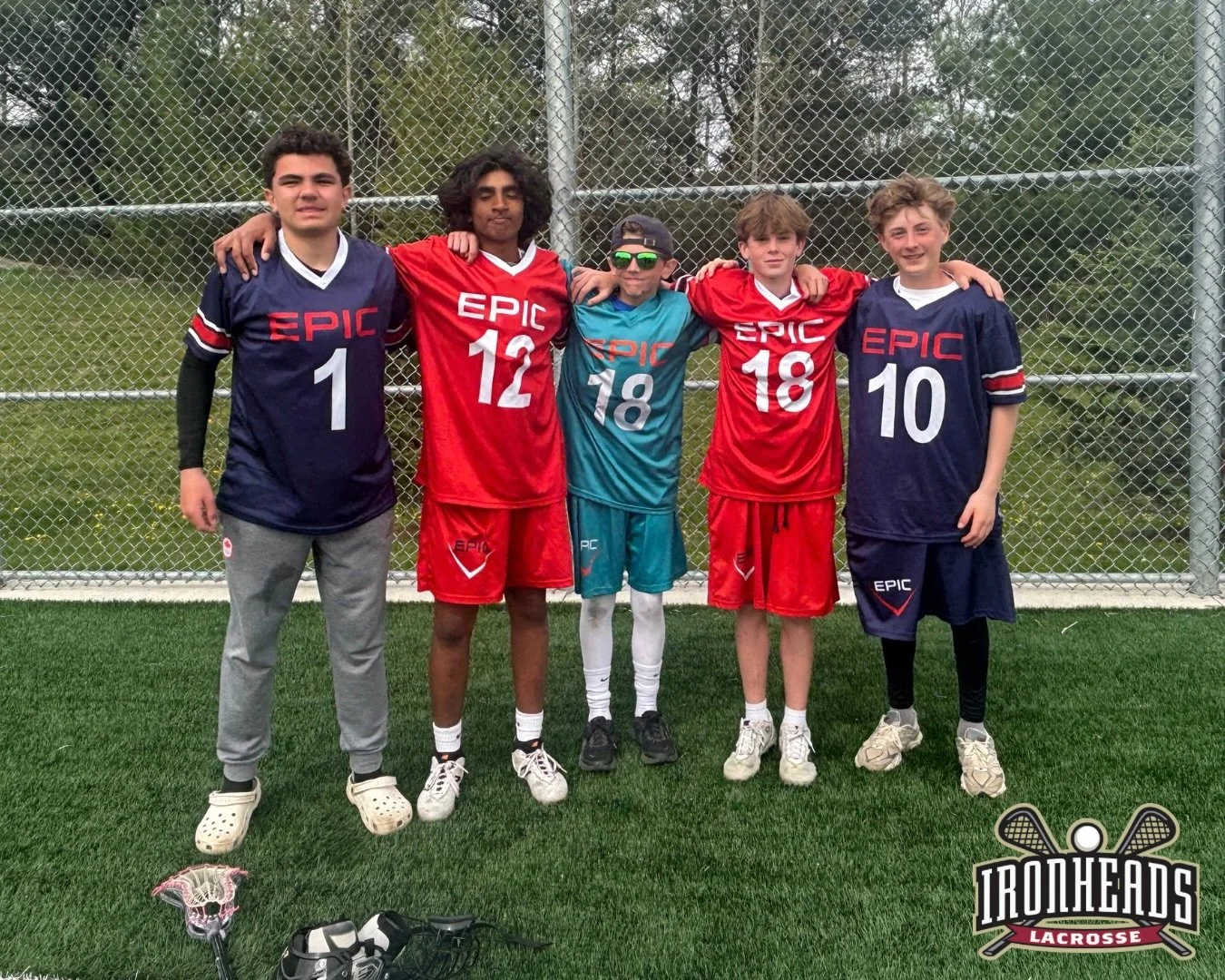 Rockmen Heart &amp; Ironheads Grit! 🖤❤️

Check out Peter, Savien, Logan, Ty &amp; Ewan repping the Ironheads at the U15 @epiclaxgames ! 🔥💪

These boys are putting in the work and showing everyone what Ironheads lacrosse is all about!🔴⚫️

👇 Drop 