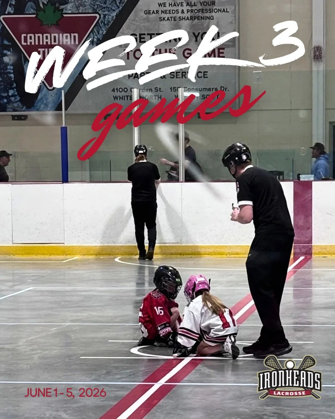 🥍Who&rsquo;s ready for Week 3?!🥍

Lots of opportunities to support your Ironheads at home with some away games thrown into the mix. 

Let&rsquo;s leave it on the floor!

*Game times and locations are always subject to change, please always refer to