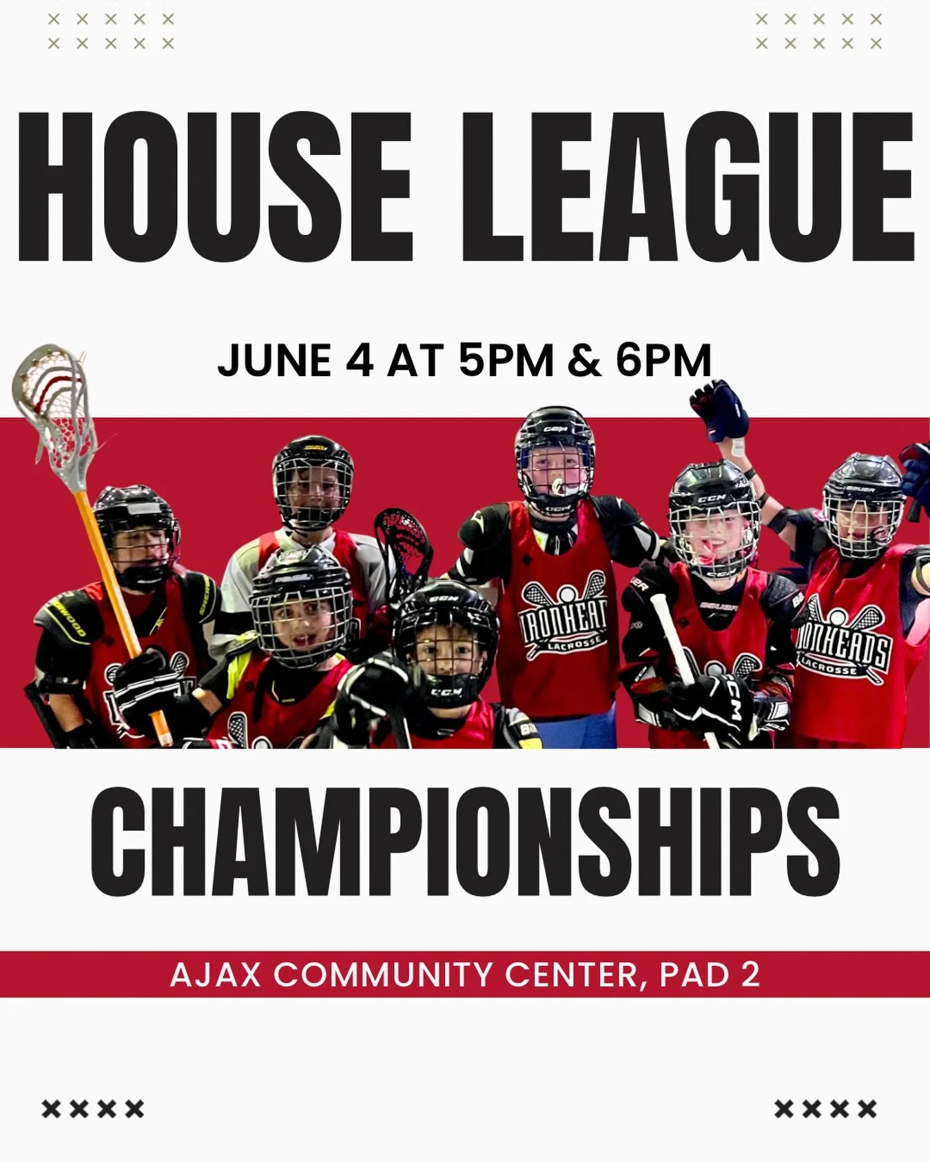 From the first practice to the final buzzer, our House League players have shown incredible progress and dedication. 🥍

Now, it&rsquo;s time to finish strong. 💪

We invite our entire community to come out and help us pack the stands for the House L