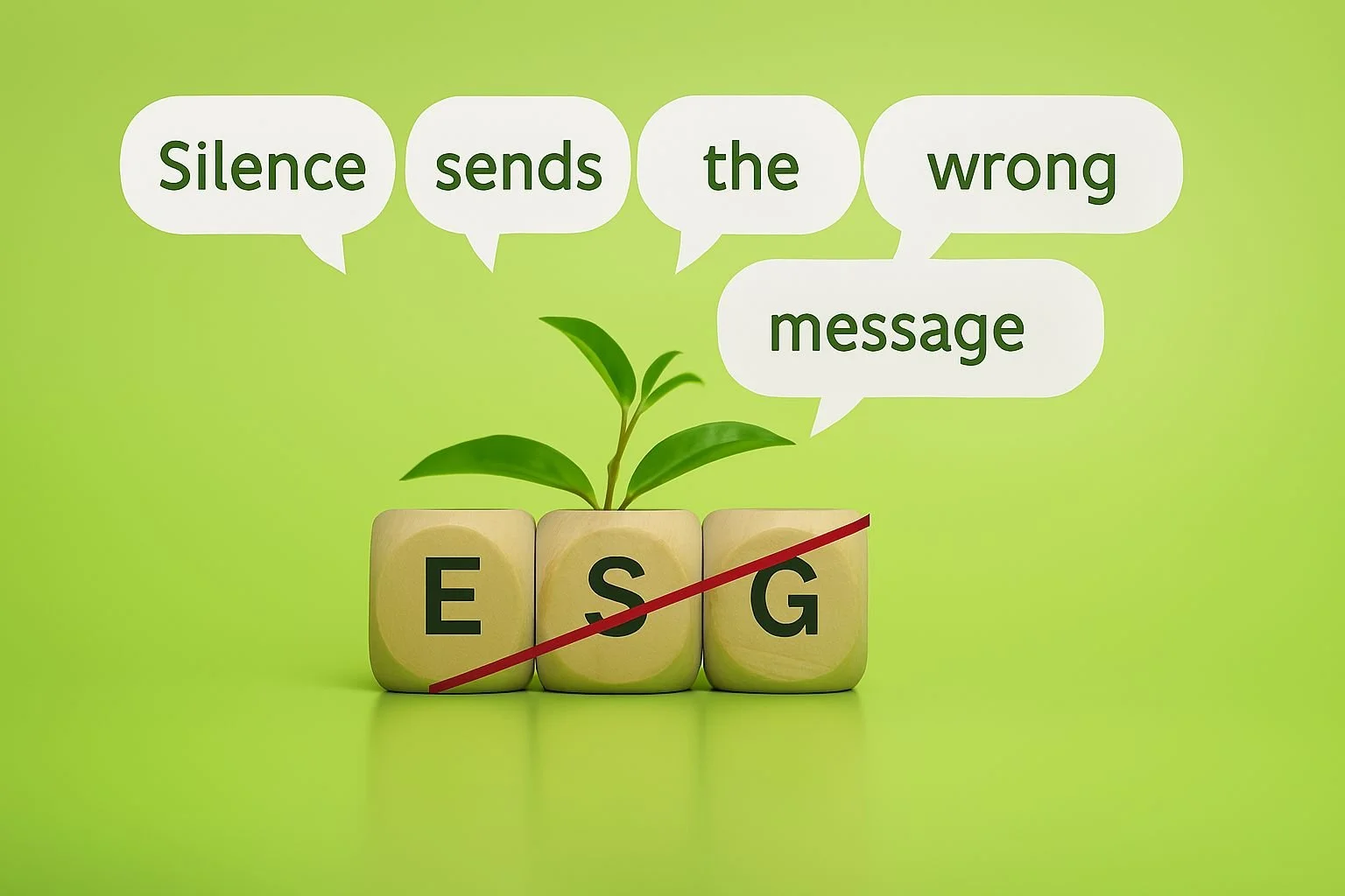 When saying nothing sends the wrong message