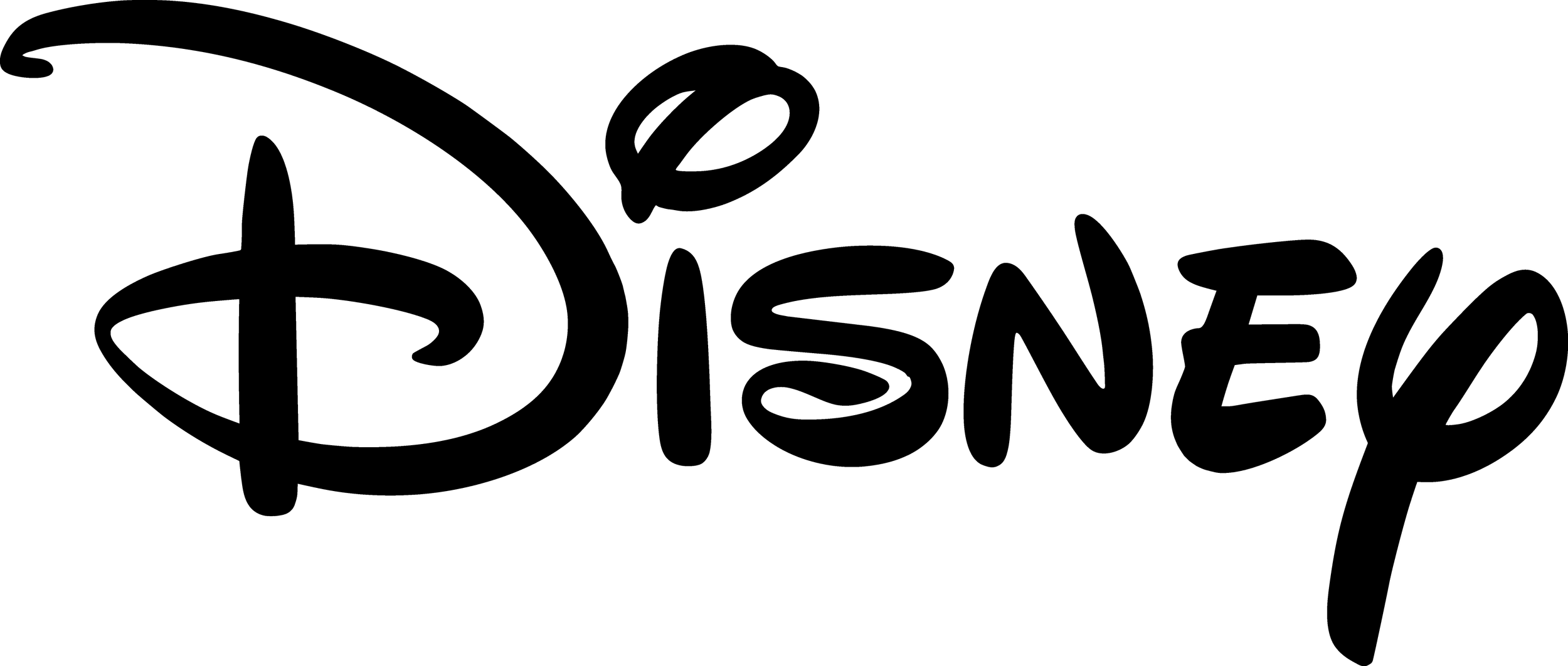 Outline of the Disney logo for a portfolio.