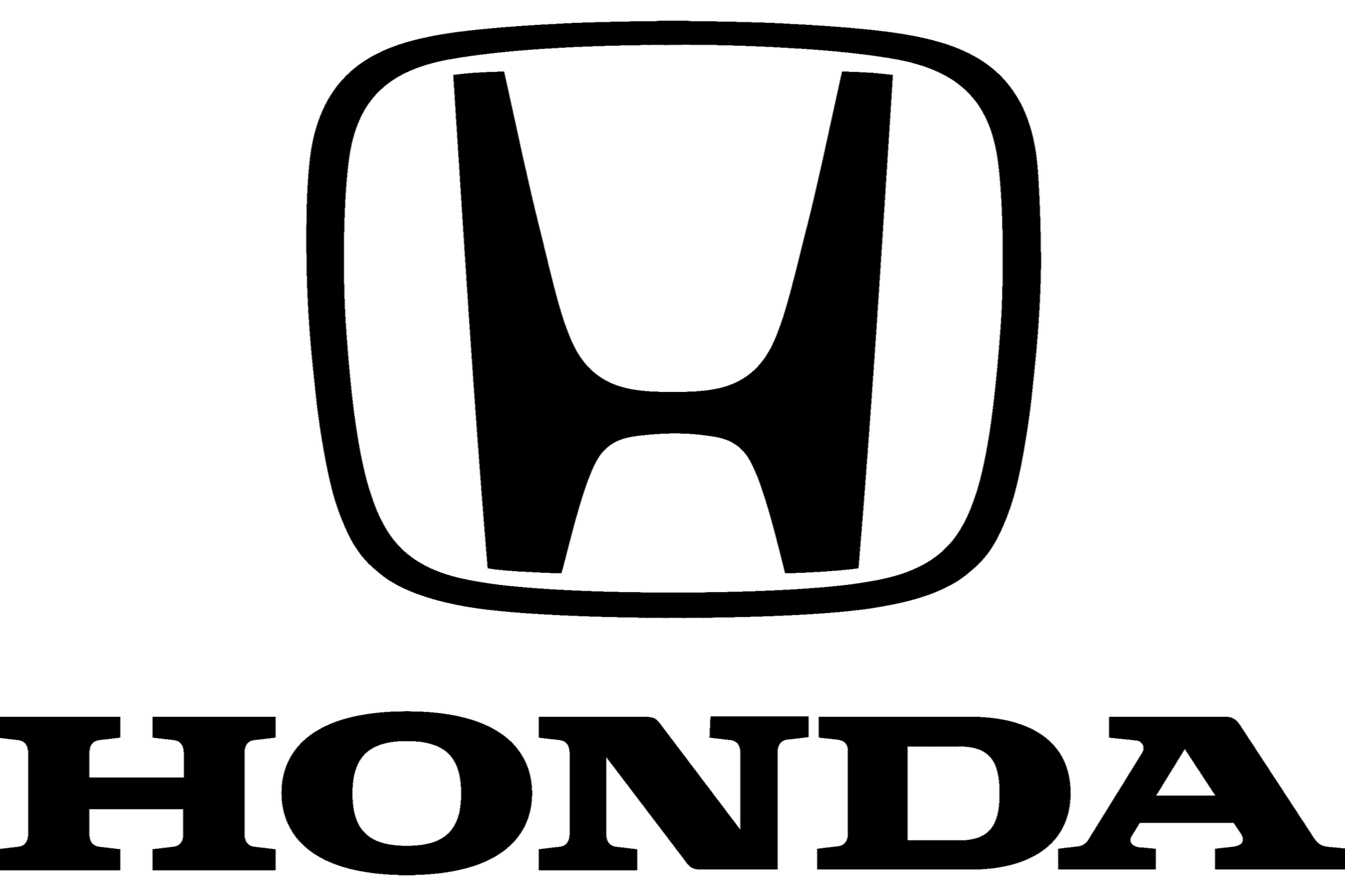 Outline of the Honda logo with partial text reading 'HONDA' beneath it.