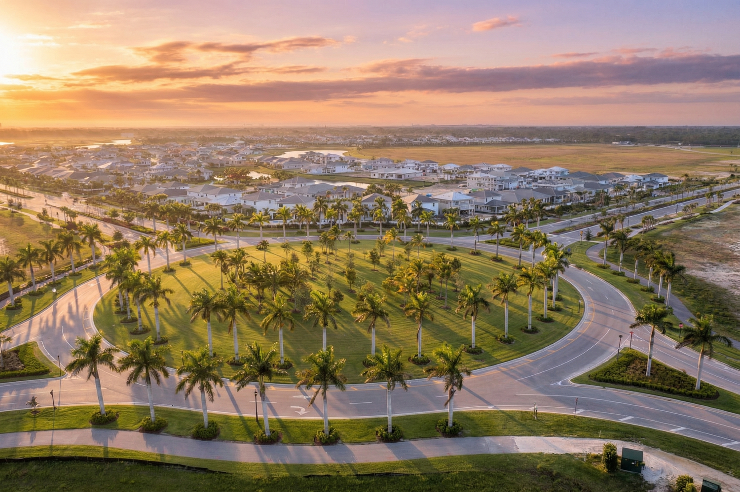 Avenir community setting in Palm Beach Gardens