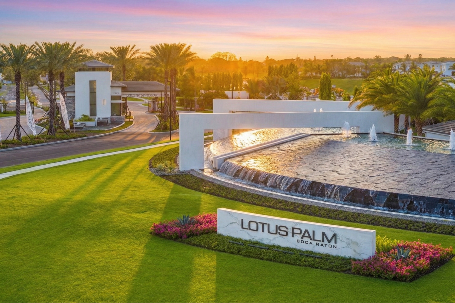 Lotus Palm modern home exterior in Boca Raton