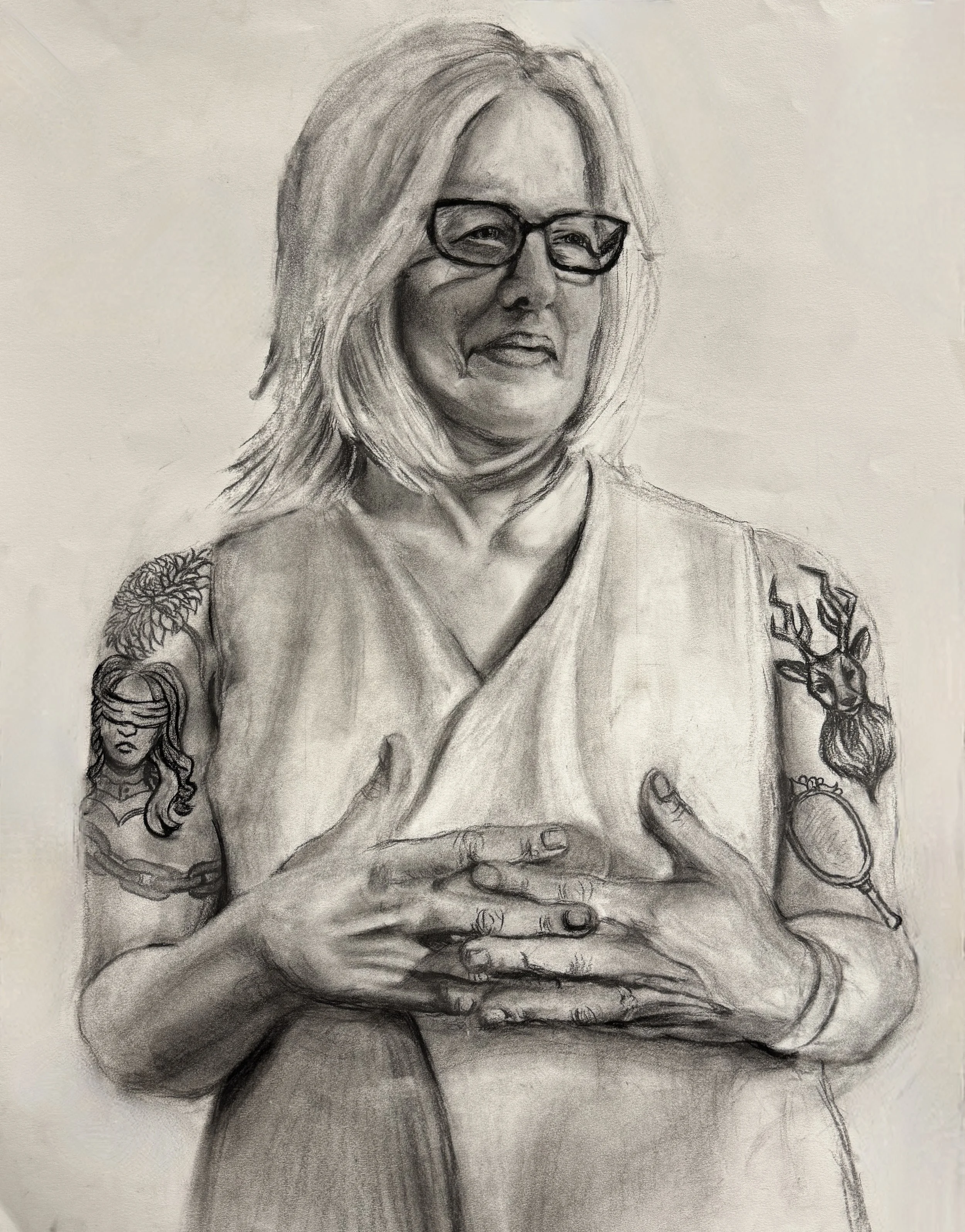 Jules, Charcoal on Paper, 2020