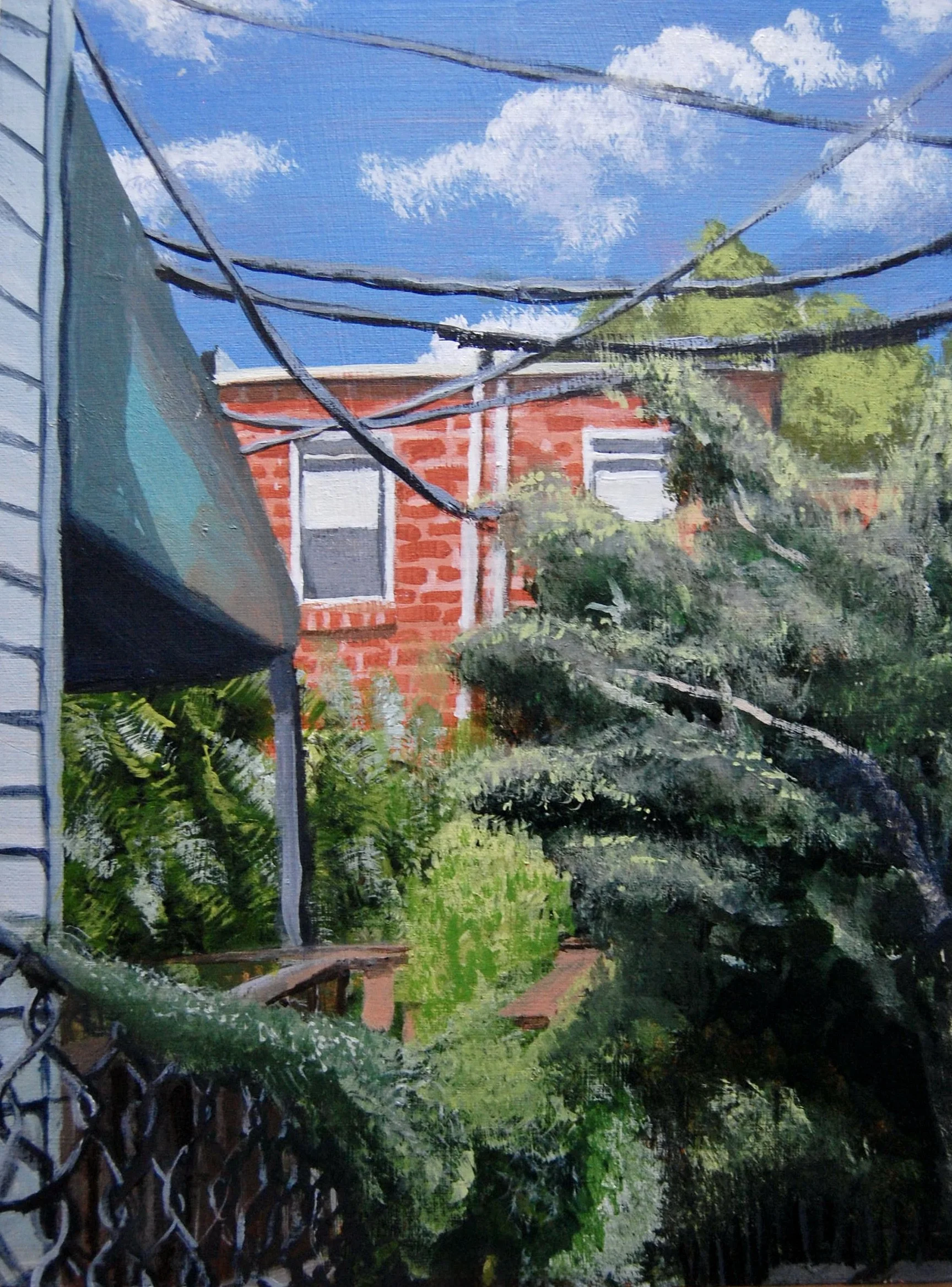 Baltimore Alleyway,
Acrylic on Canvas Board,
2023