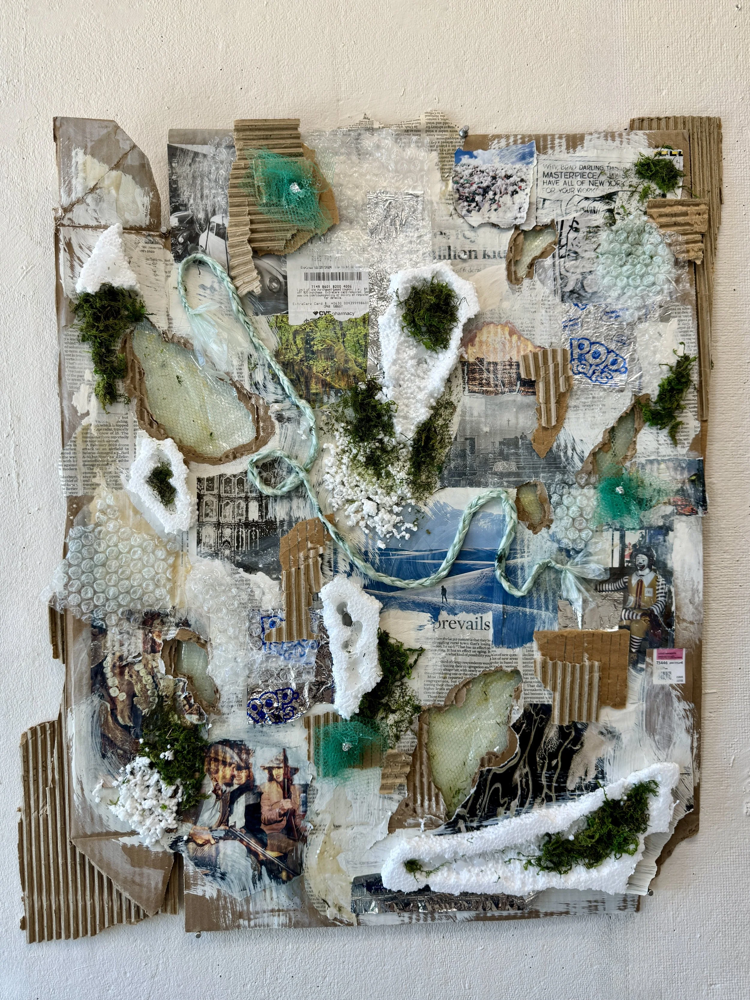 Side of the Highway, Mixed-Media, 2024