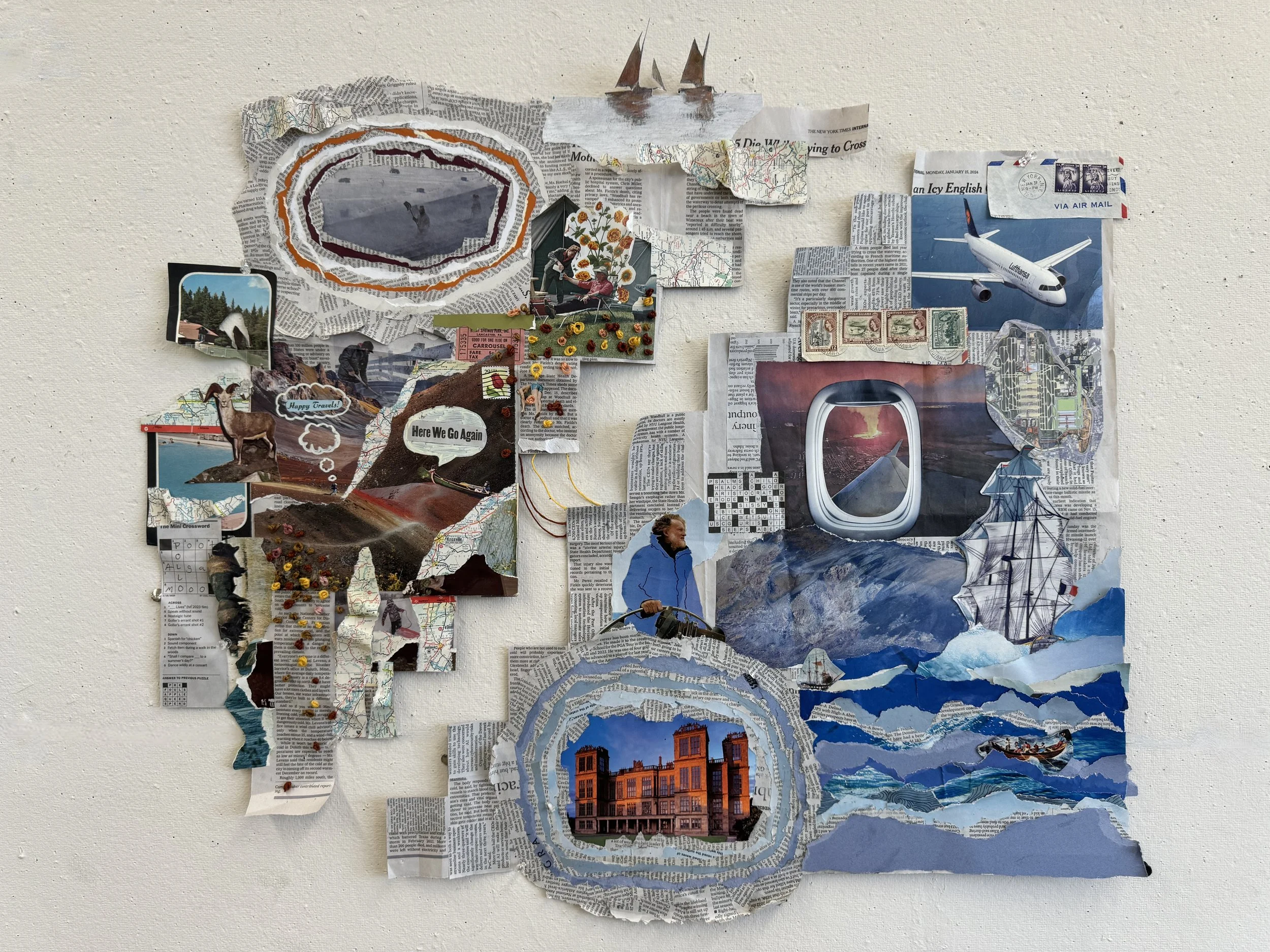 Between Places (co-made with Grace Todd), Mixed Media, 2024