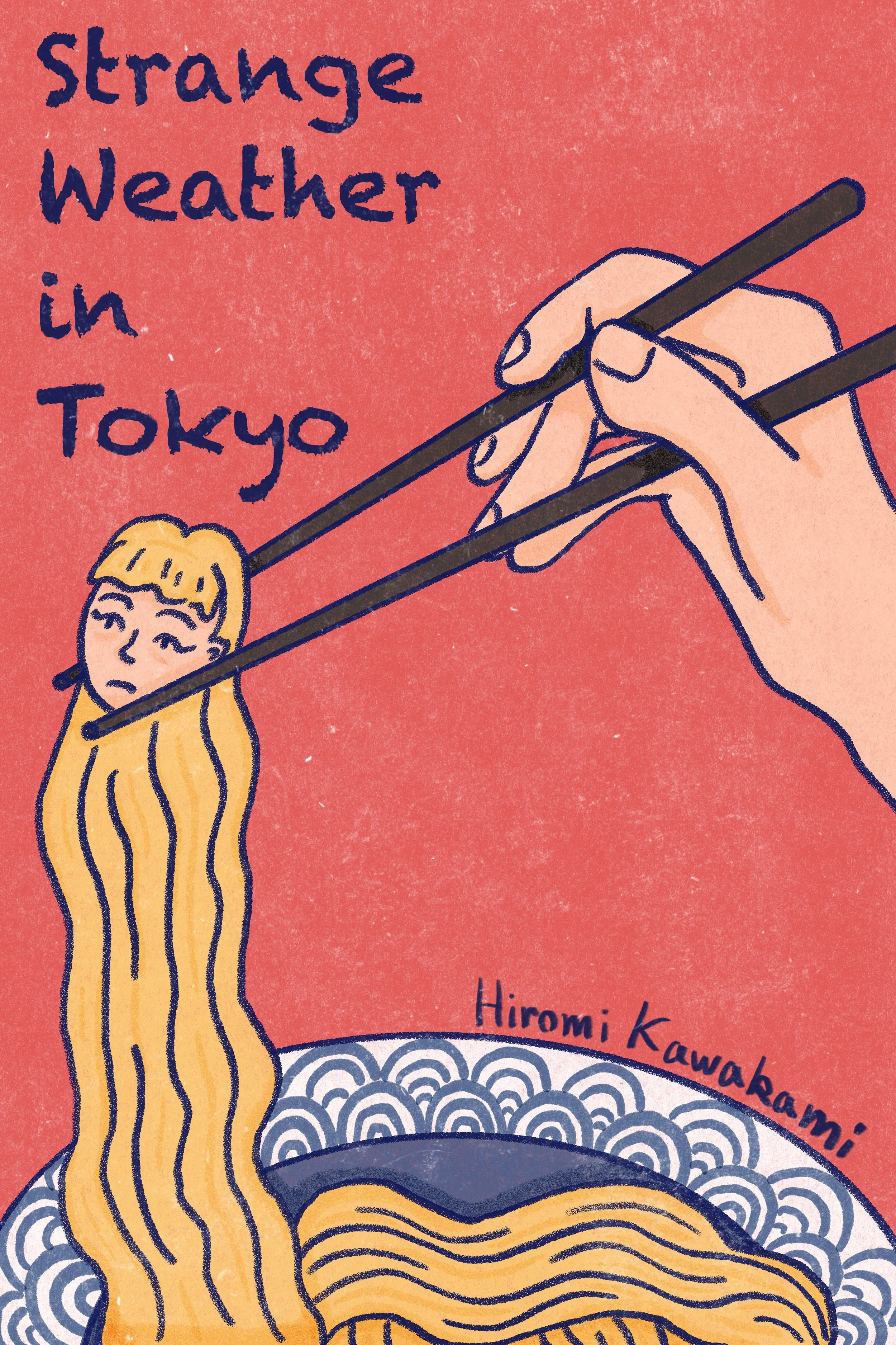 A book cover illustration for the Japanese novel Strange Weather in Tokyo, by Hiromi Kawakami. Created for an assignment where we had to design a book cover. 6” x 9” Digital Illustration, Class: Illustration 3 - Investigative Methods. Year: 2024