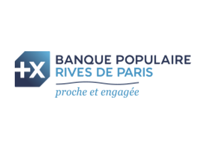 Logo de la Banque Populaire avec le texte 'Banque Populaire' et 'Proximité et Innovation' en arrière-plan.