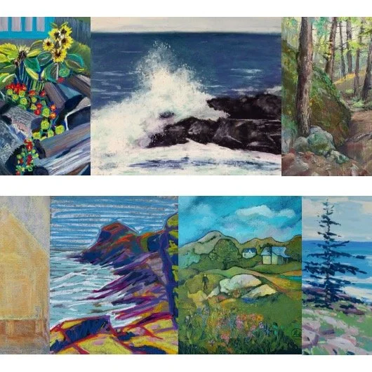 "Drawn from Monhegan: Seven Responses" Art Opening and Meet the Artists this Friday, May 29, 4 pm to 6 pm, at MCINWR Visitor Center, 9 Water Street in Rockland, Maine. Also opening "A Measure of Air and Water", sculptural ceramics