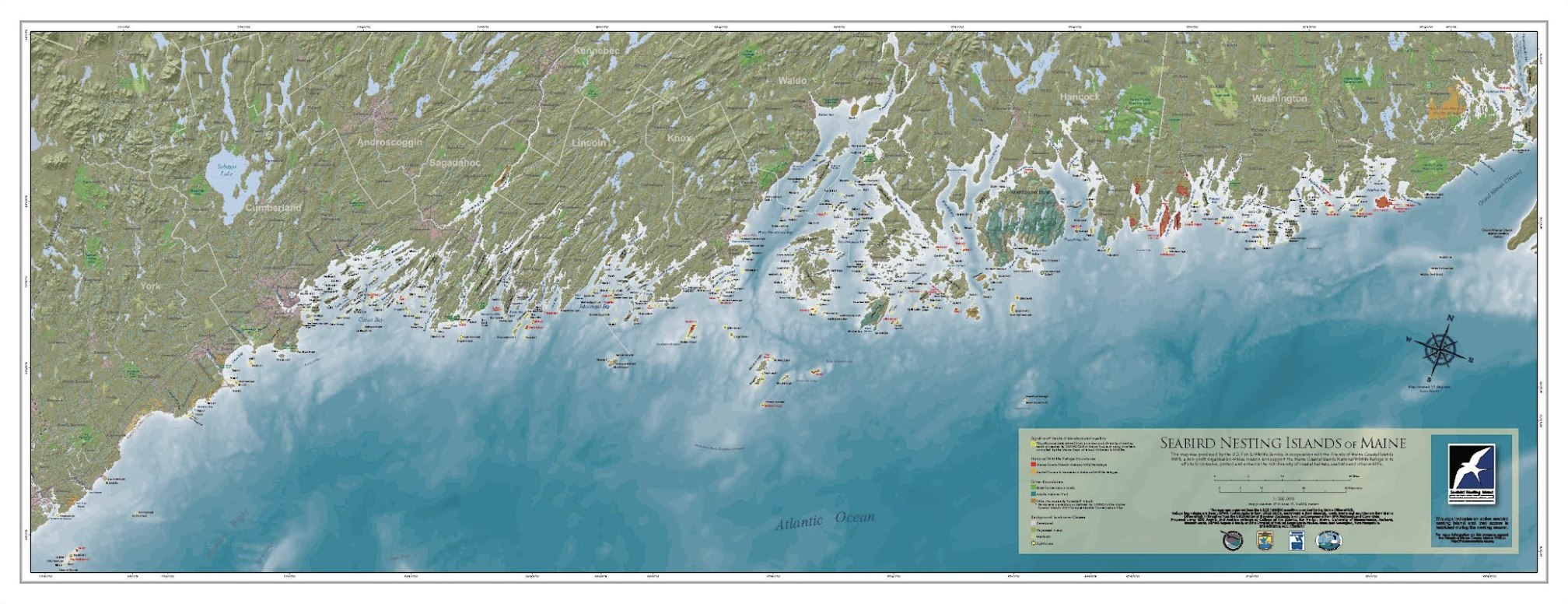 Seabird Nesting Islands of Coastal Maine Map!