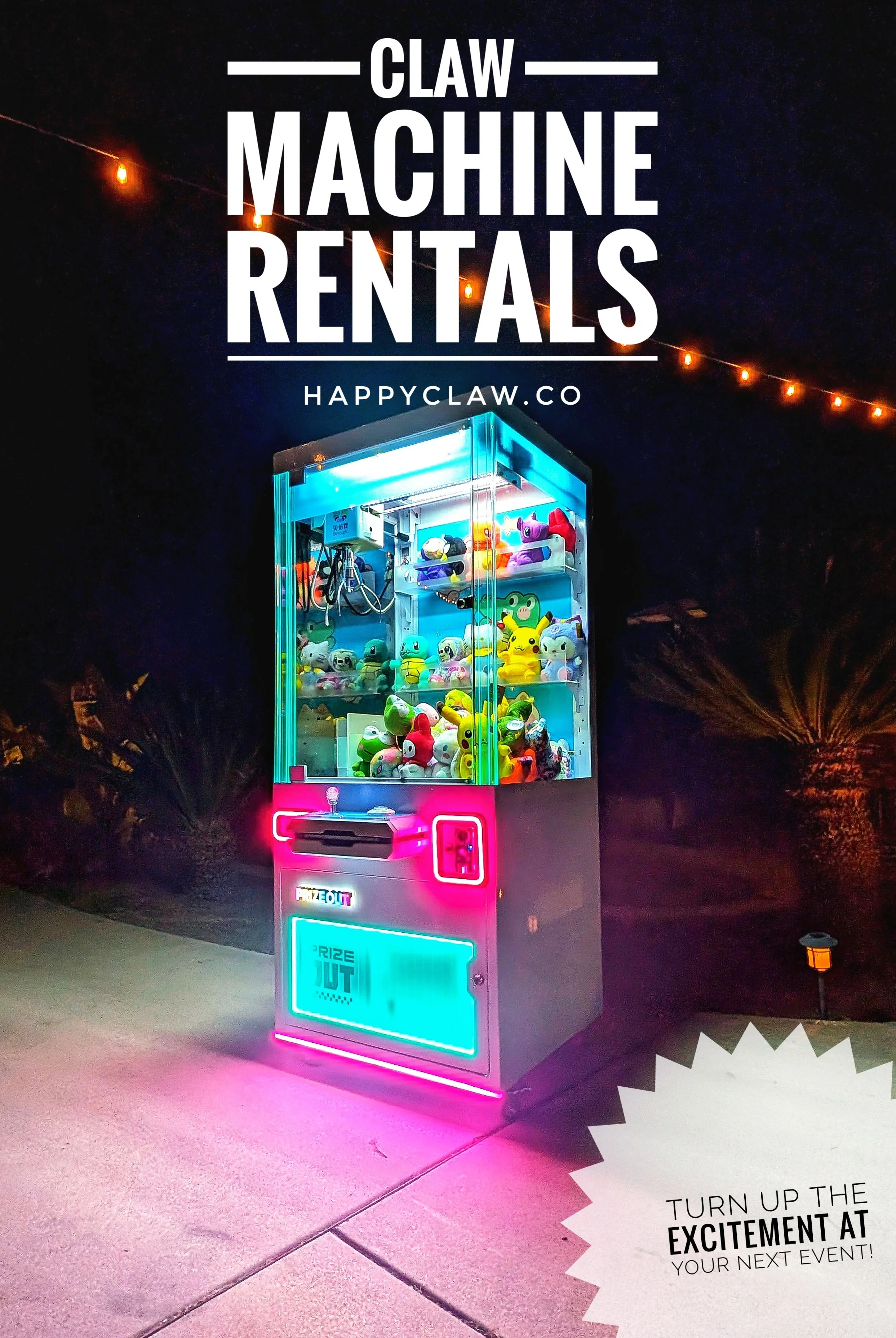Claw Machine Rentals www.happyclaw.co