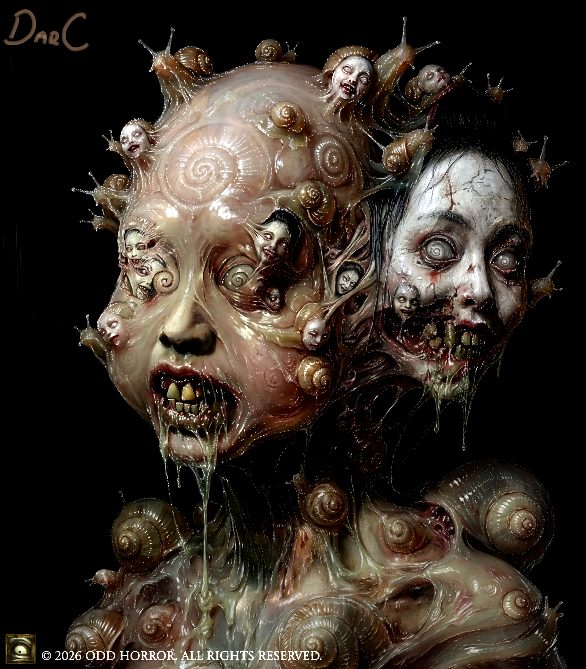 Senmen Kuchigare Namehime - The Thousand-Faced Rotten Snail Princess_Second stage of metamorphosis