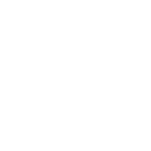 Black background with a white circular logo containing stylized letters.