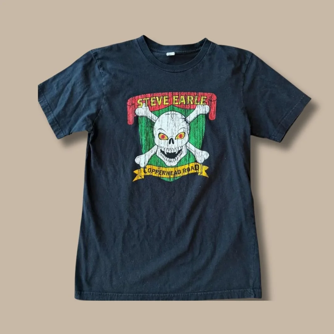 Vintage Steve Earle “Copperhead Road” Graphic T-Shirt | Made in USA | The Dukes | Medium