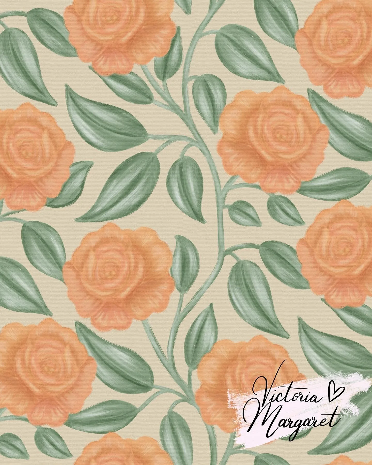 My entry for the @spoonflower cottagecore design contest! 

I decided to go with a more painterly look this time around. I&rsquo;ve been experimenting with gouache brushes I have in procreate and tweaking them to get the effect I want! 

#art #digita