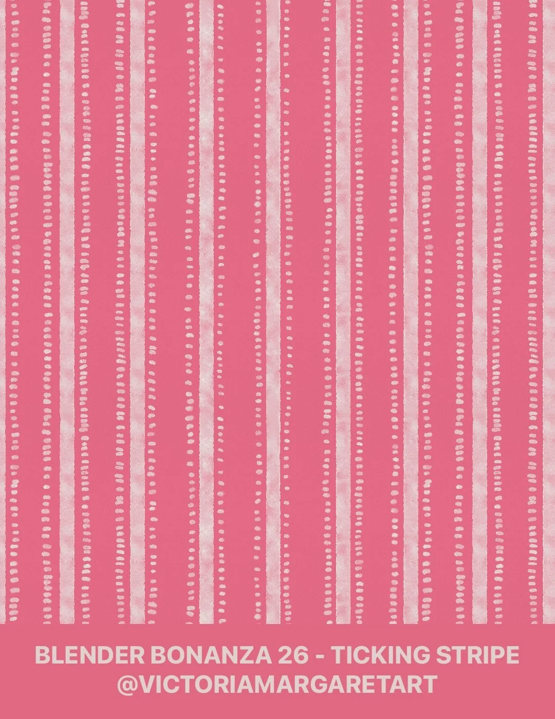 #blenderbonanza26 prompt - ticking stripe! This was a fun one. I like when I can do some reverse coloring for watercolor and use the light color on dark and have it look nice! 

#surfacepatterndesign #watercolorart #wallpaperandfabric #tickingstripes