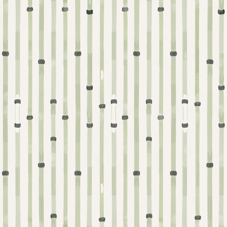 Bamboo Calico in Green