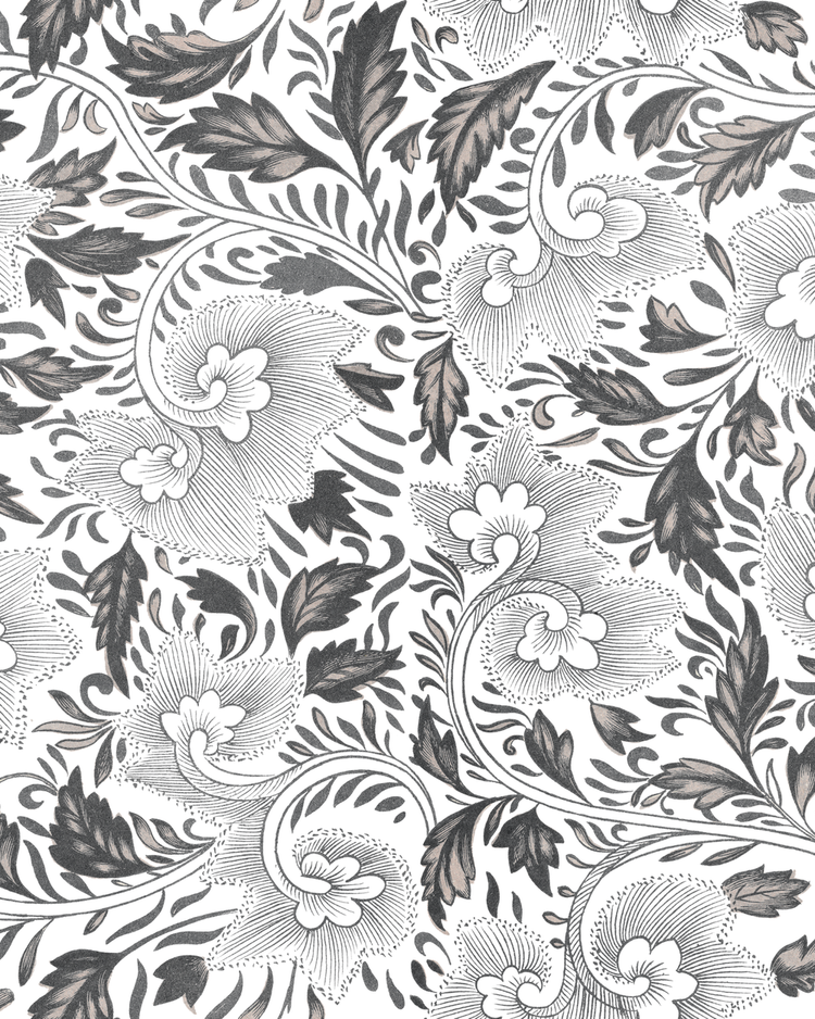 Willow Vine in Stone Gray