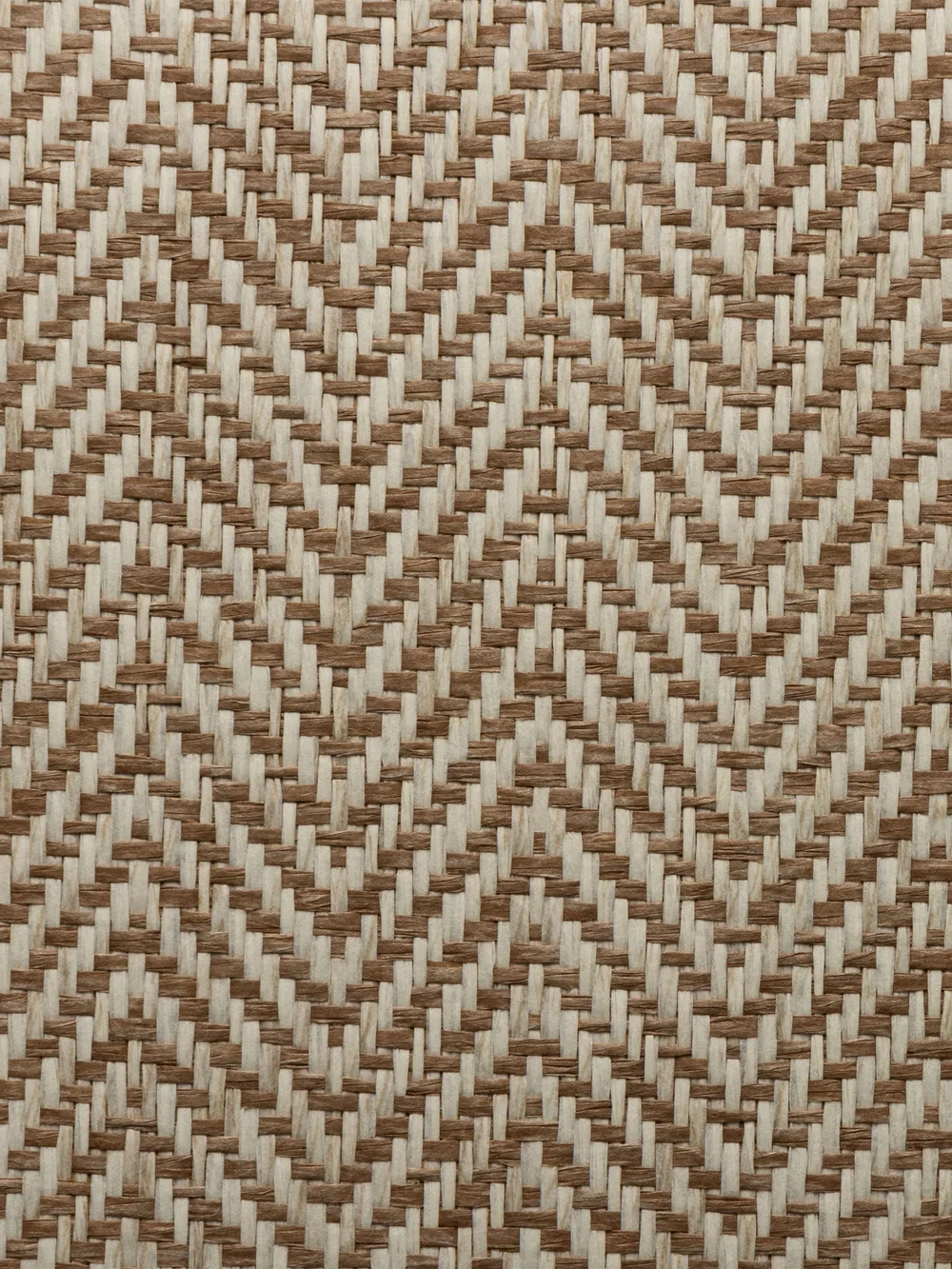 Herringbone Weave in Brown and Natural