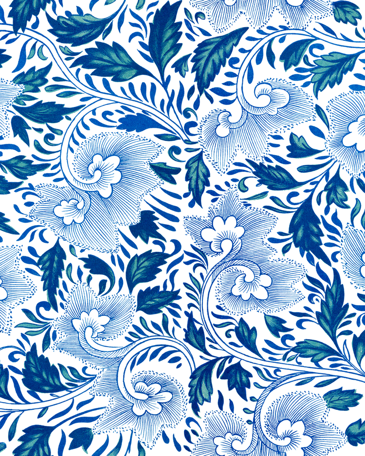 Willow Vine in Indigo