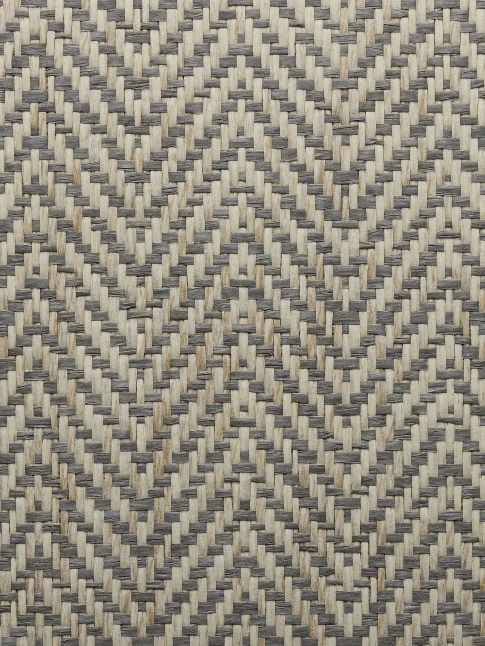 Herringbone Weave in Gray and Natural