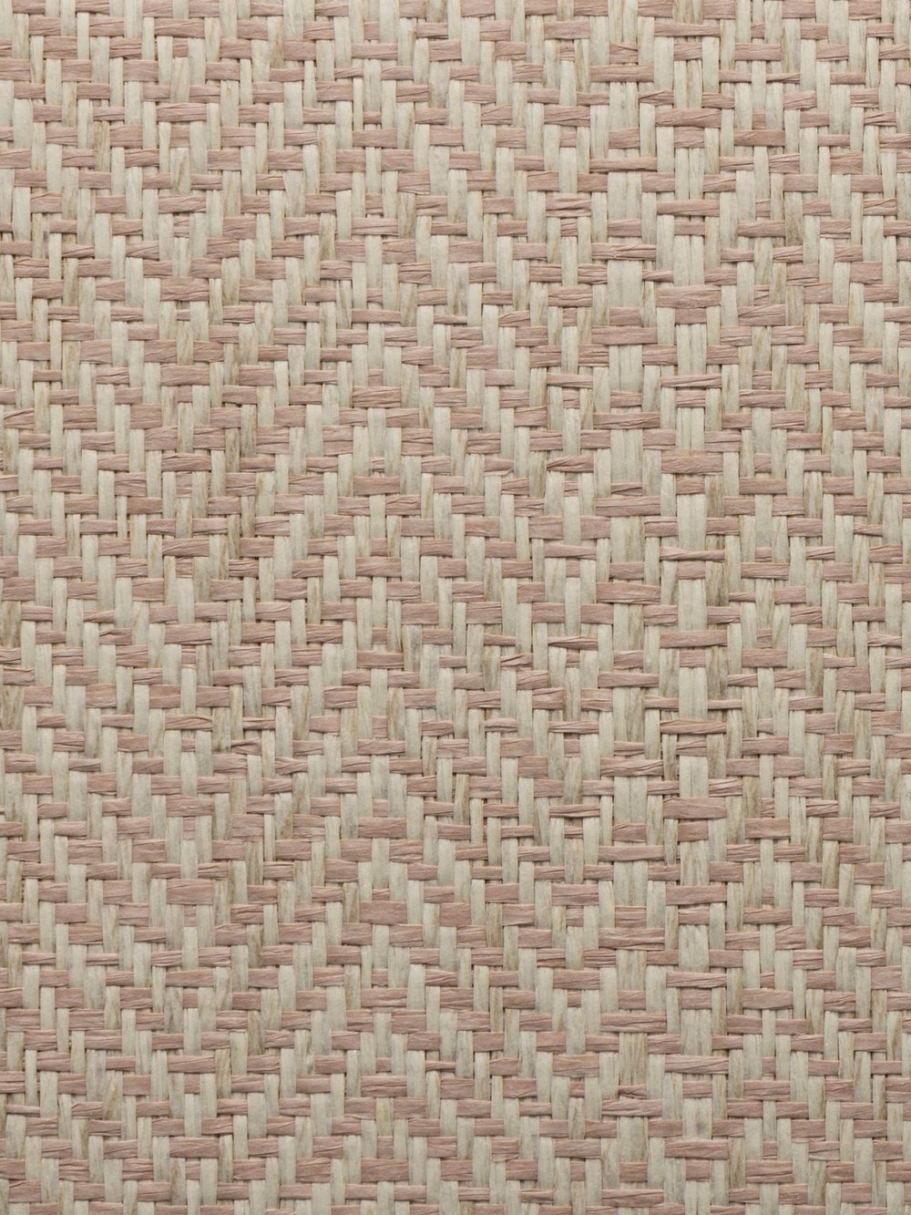 Herringbone Weave in Pink and Natural