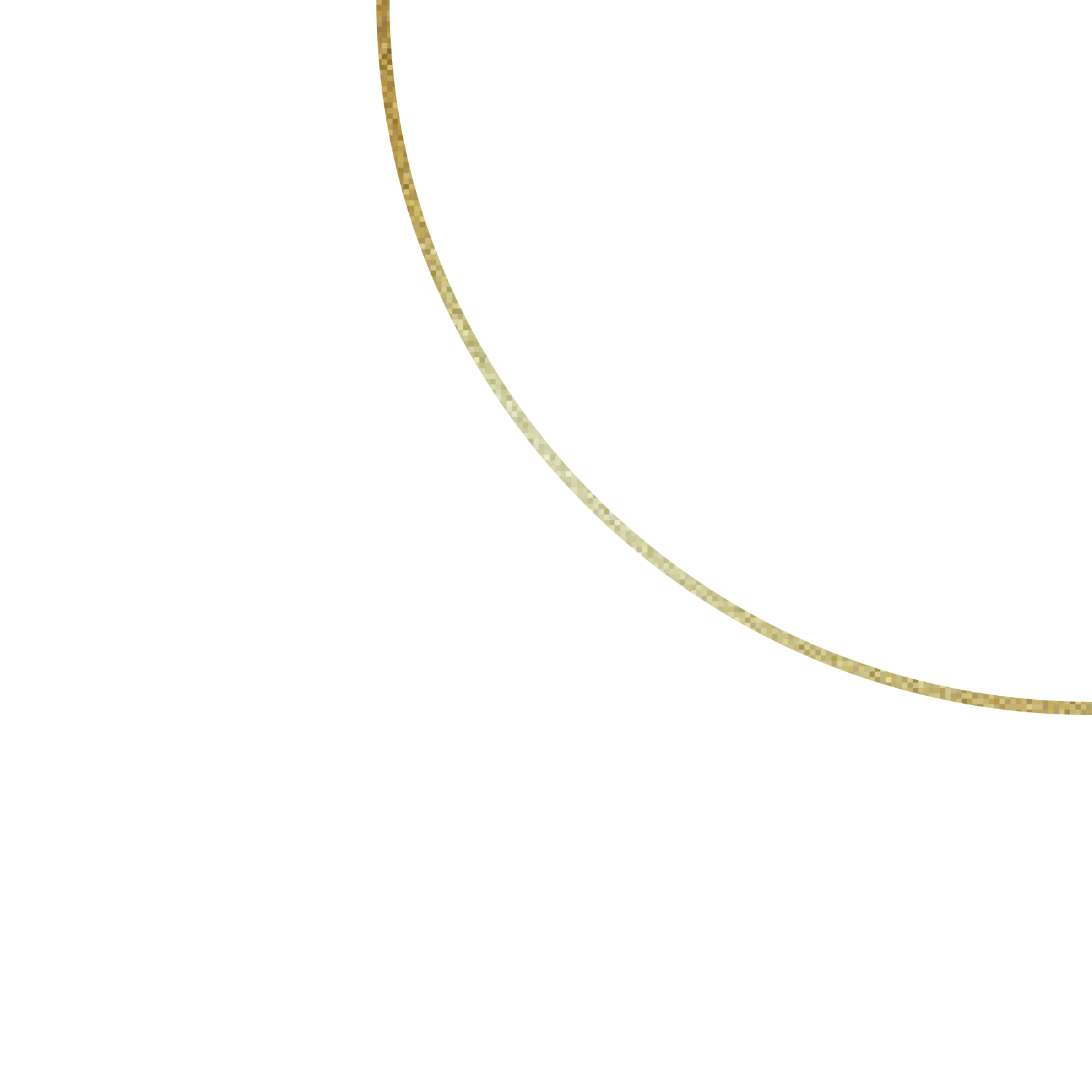 Black background with a partial gold gradient circle in the top right corner.