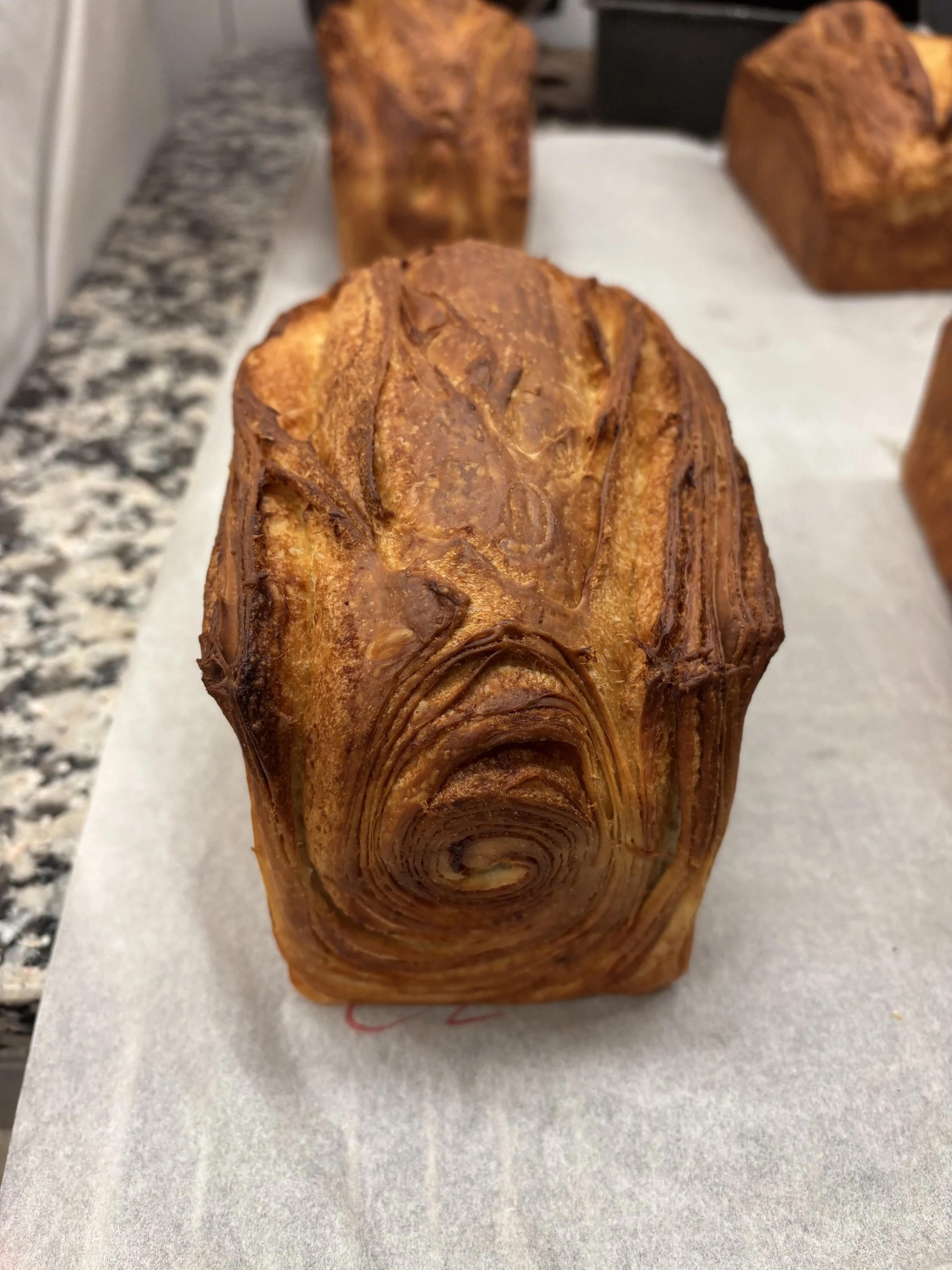 Blue cheese layered loaf. Surprisingly delicious, and not blue-cheesey