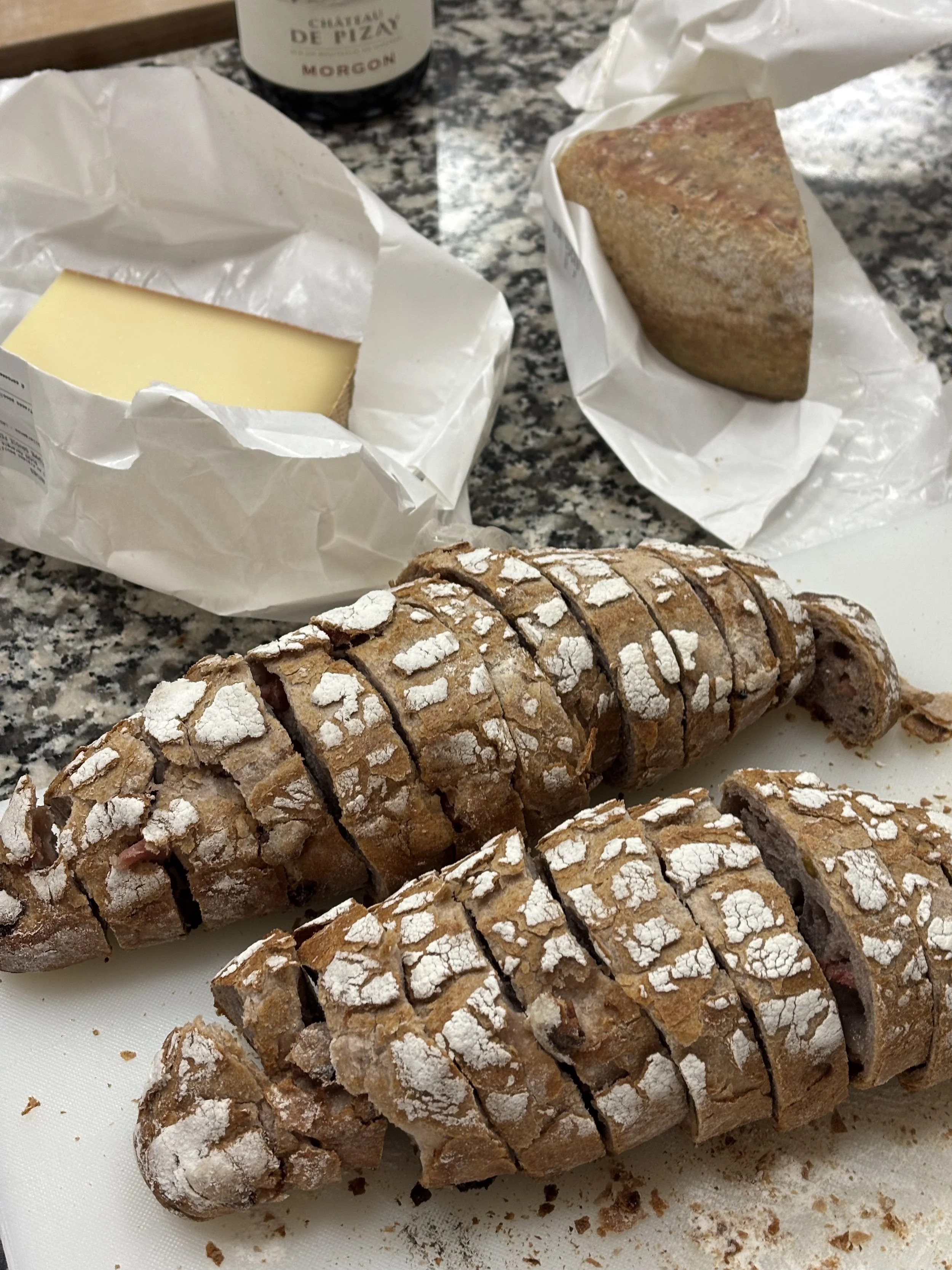 Sausage red wine loaf