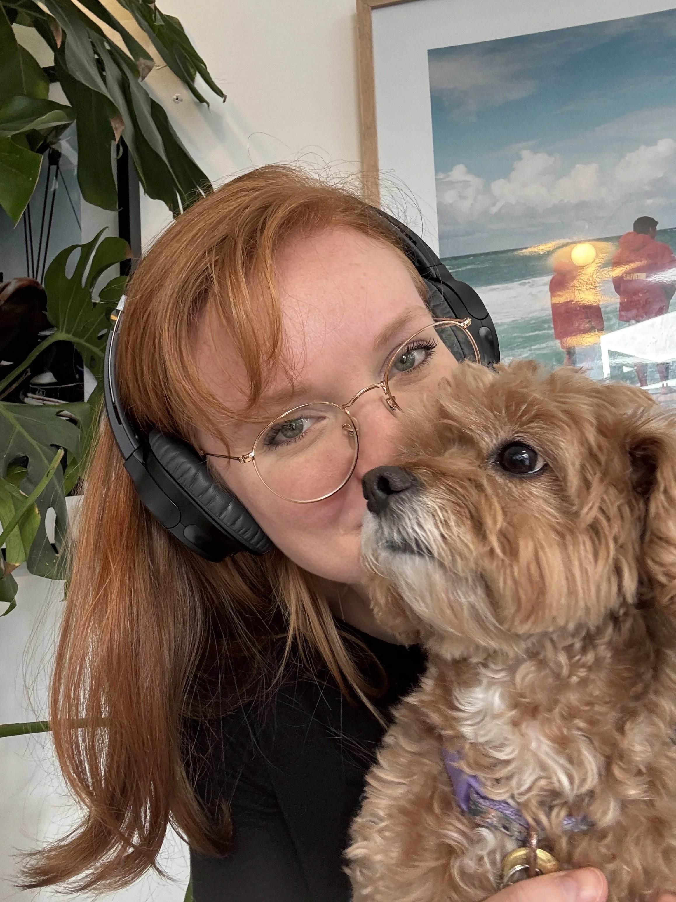 Anya and I having a writing session at a coffee shop :) 
