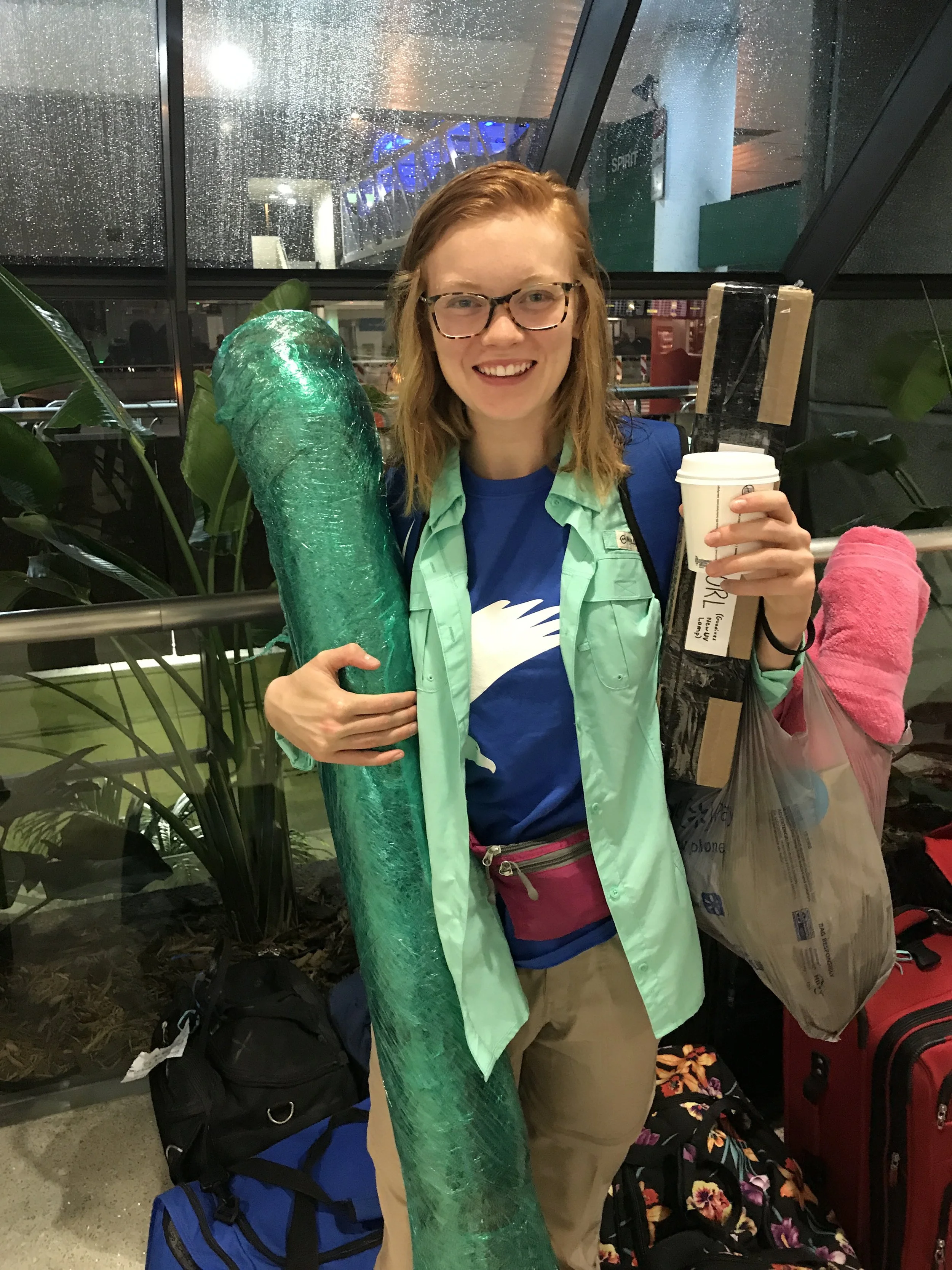 Airport, on the way to Haiti, 2018