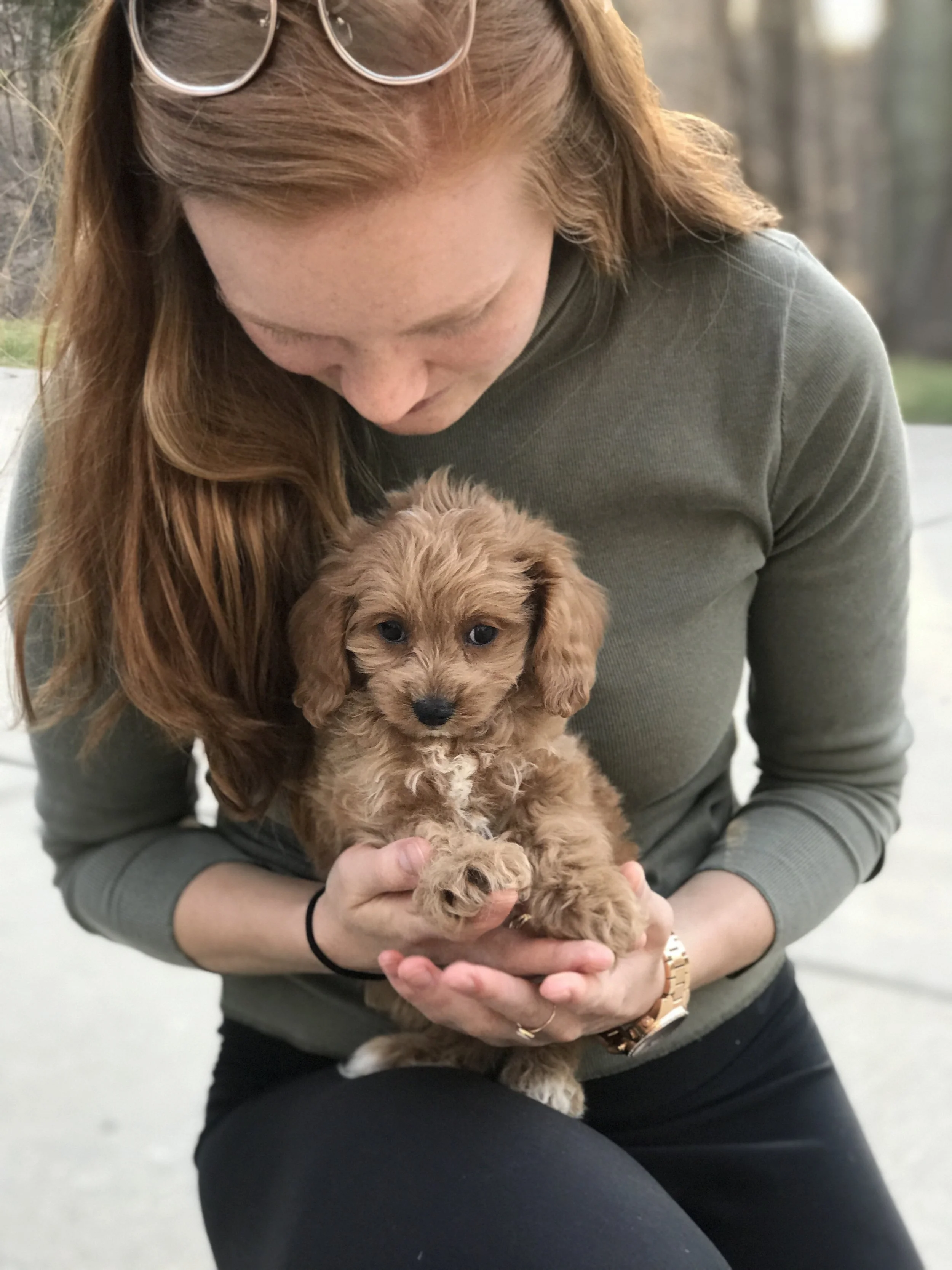 First day with Anya, April 2020