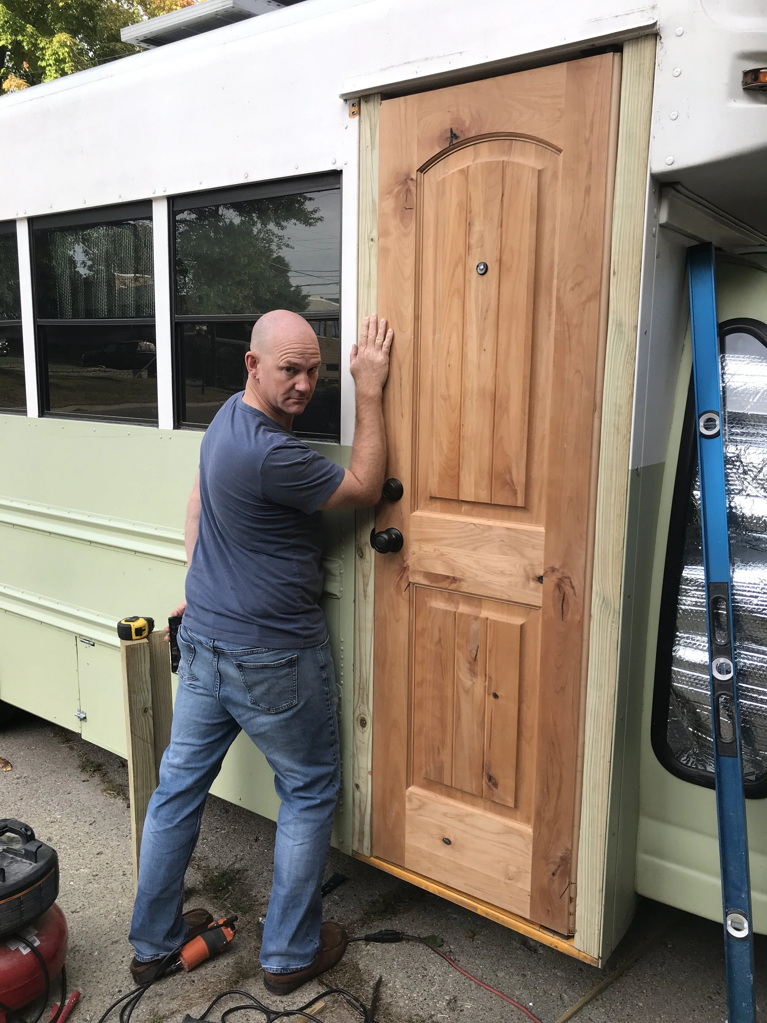 Thanks cousin Brad for installing my door 🤍