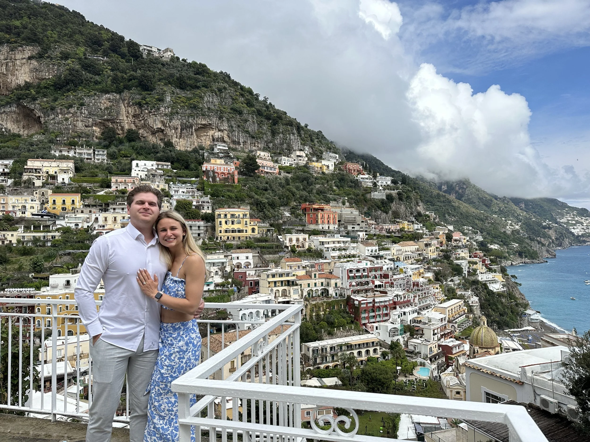They're ENGAGED! Positano, Italy, 2023