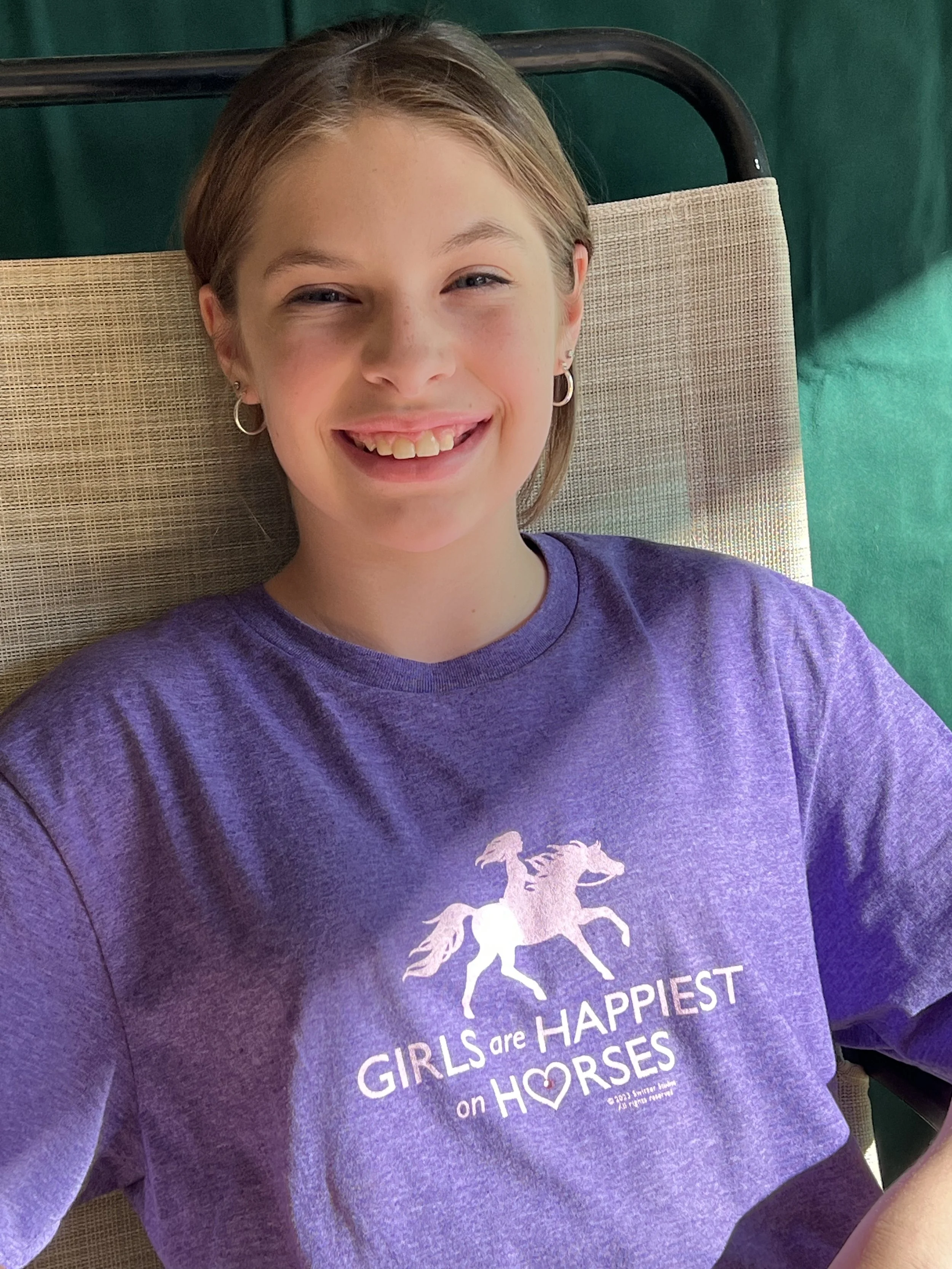 Girls are Happiest on Horses shirt