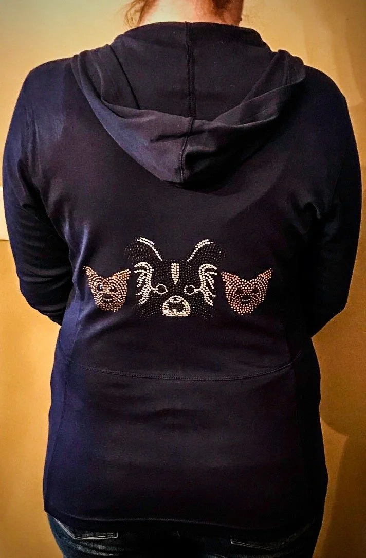 Yorkies &amp; Papillon hoodie
