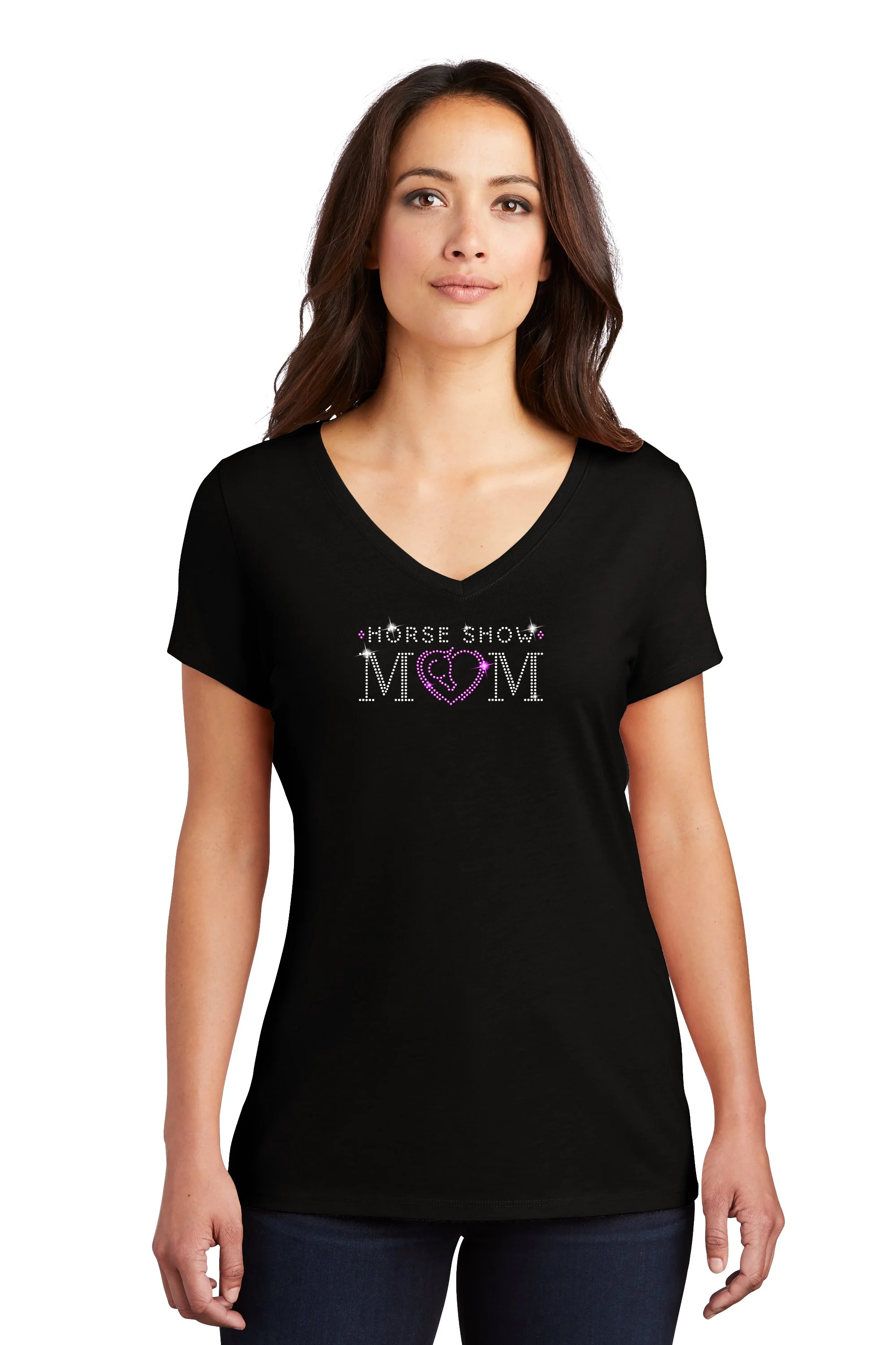 Horse Show Mom  3 Vneck.jpeg