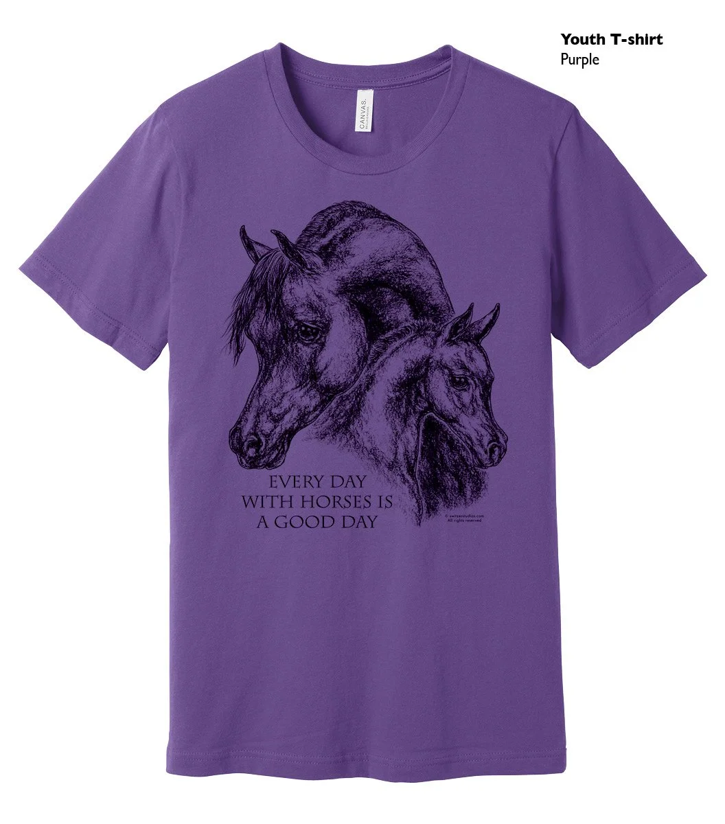Every Day w:Horses GIF purple tee.jpg