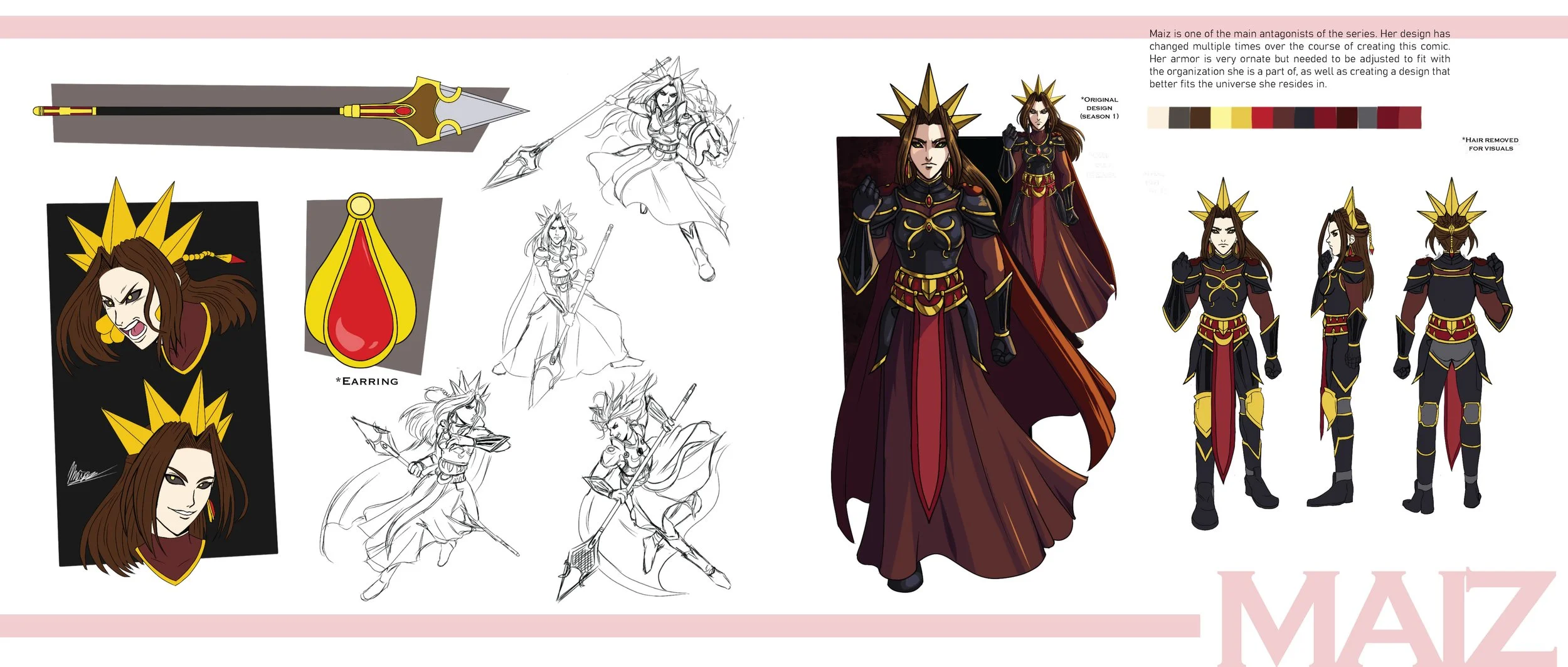 maiz - model sheet 