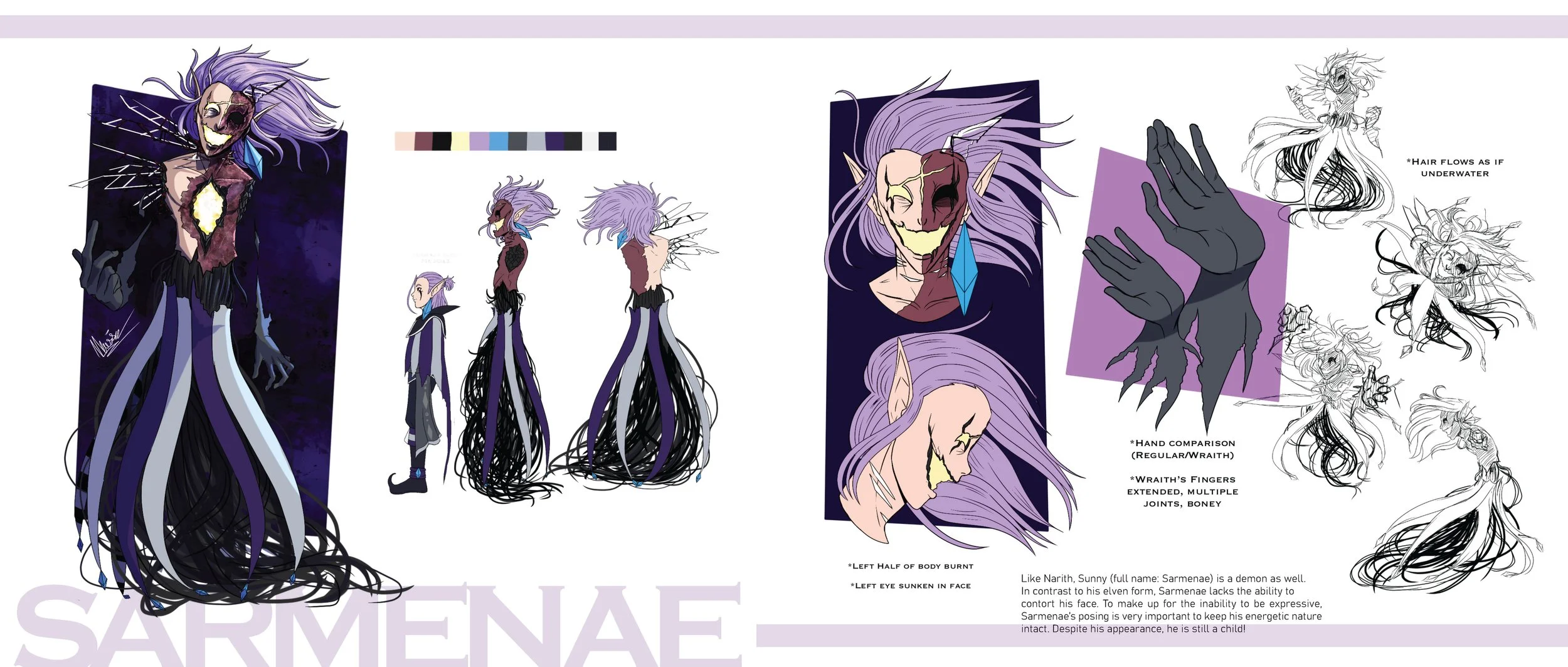 sunny - model sheet - page 2