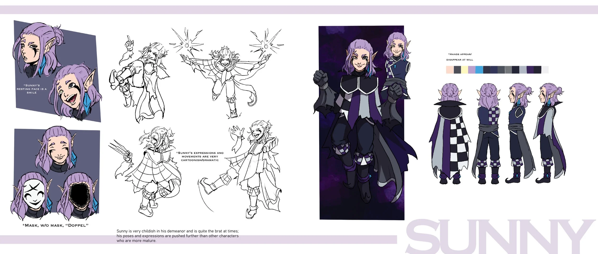 modelsheets & character explorations