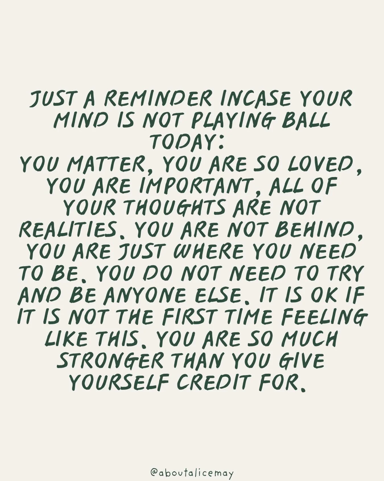 You matter! Even on your hardest days ❤️#youmatter #reminder #selfcare #mentalhealth