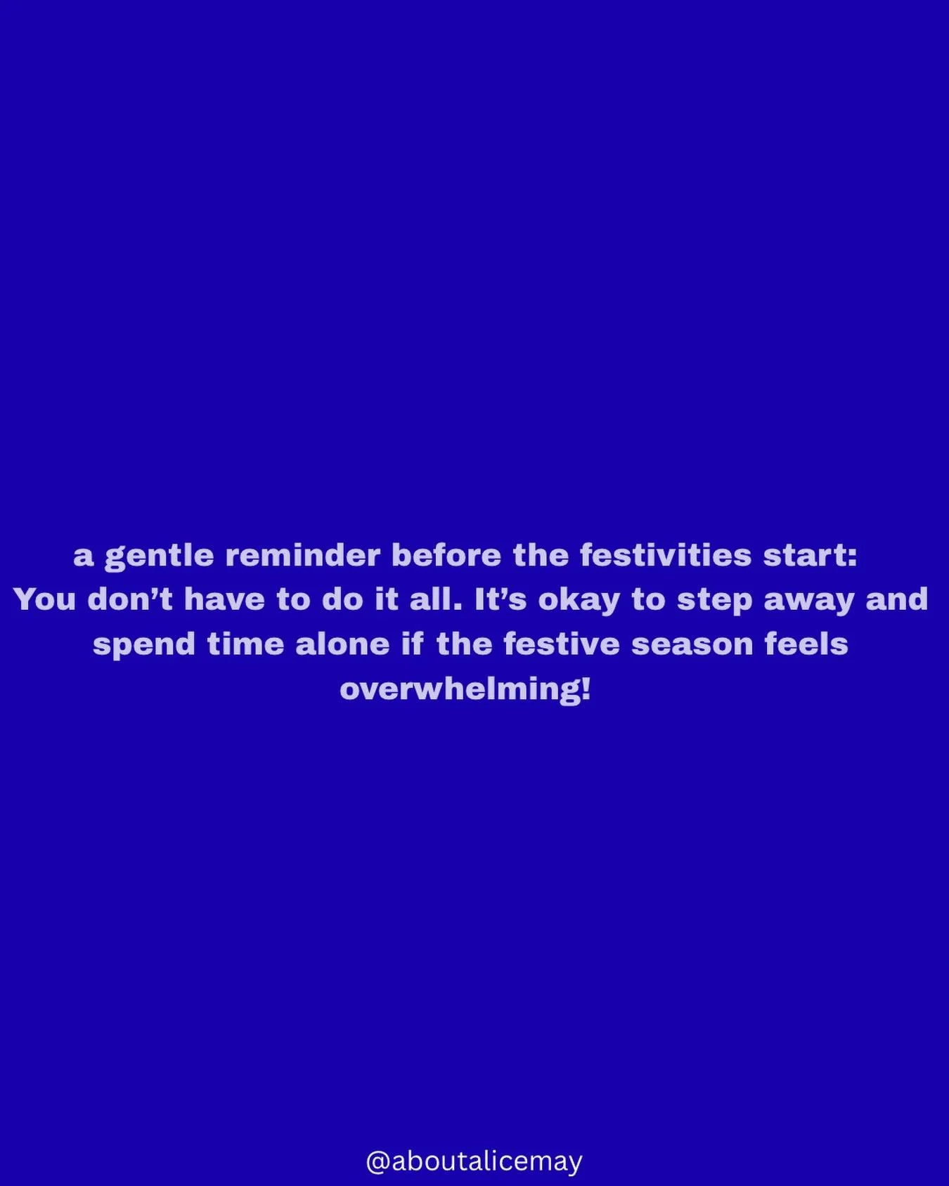 The festive season can be full of noise, plans, and expectations. Remember to check in with yourself and take the space you need. Rest is part of the celebration too. ✨