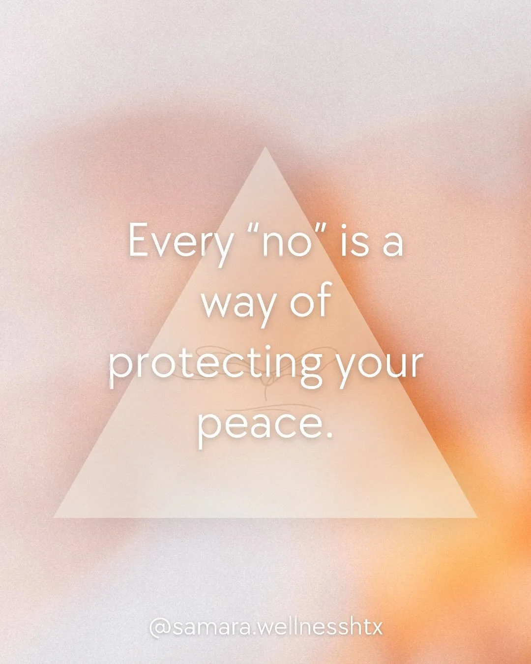 Choosing your peace isn&rsquo;t always easy&mdash;but it matters.

Every &ldquo;no&rdquo; is a step toward protecting your energy.

⸻

Elegir tu paz no siempre es f&aacute;cil&mdash;pero es importante.

Cada &ldquo;no&rdquo; es un paso para proteger 