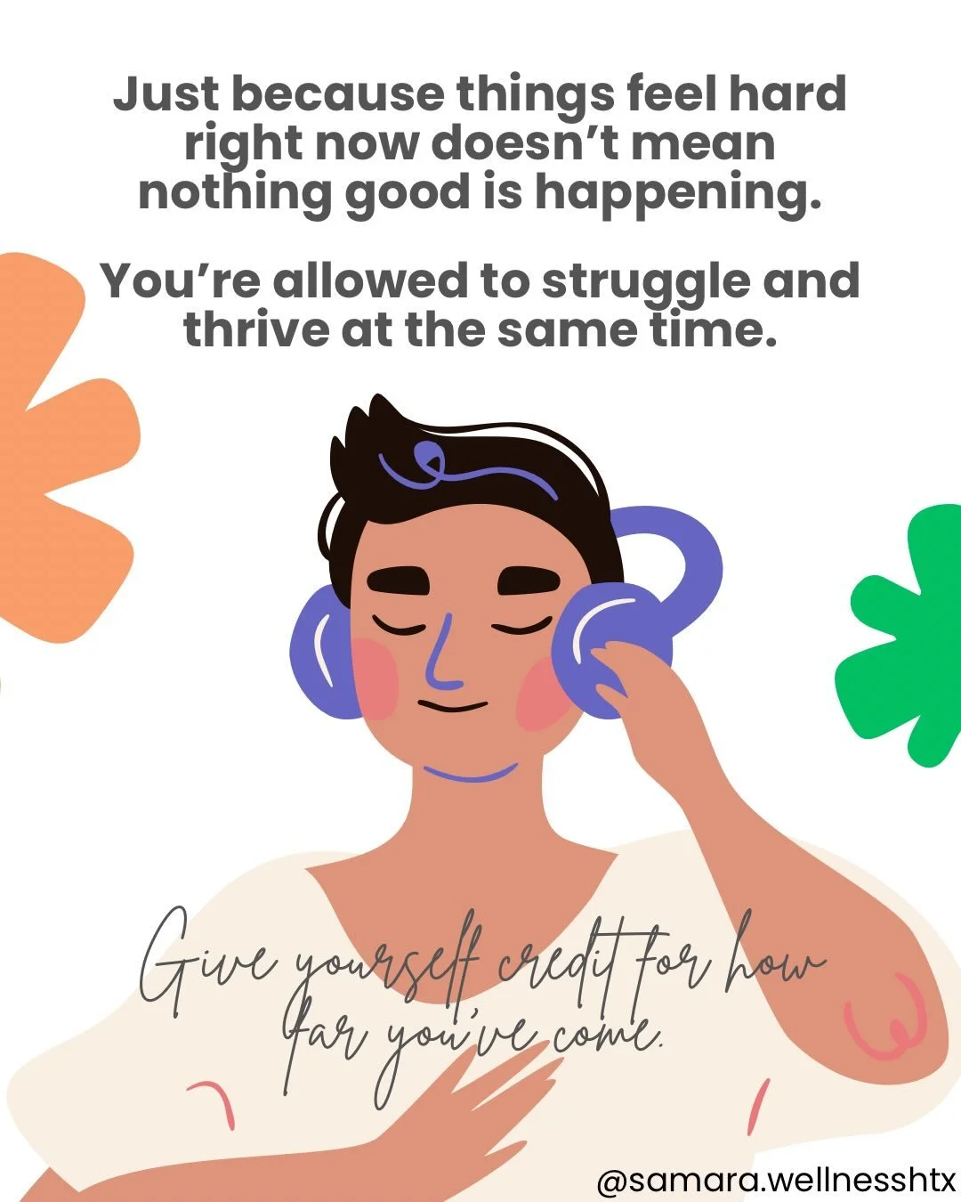 Sometimes we become so focused on what&rsquo;s not going well that we miss everything that is. Growth isn&rsquo;t always loud, and healing isn&rsquo;t always linear. If you&rsquo;re showing up, learning, and continuing despite the challenges, give yo