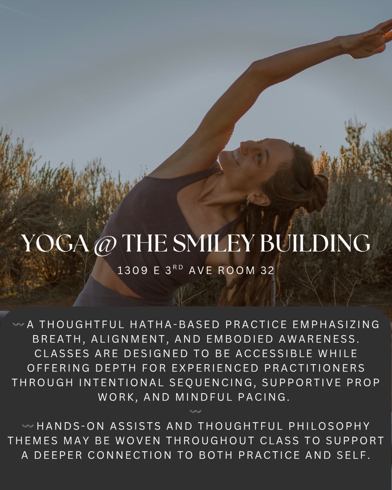 This Friday I&rsquo;ll be offering my first non-heated class at 4Corners Yoga ✨

This donation-based class is open to all levels and created as an opportunity to slow down, reconnect, stretch, strengthen, and treat yourself to a little extra care. Ex